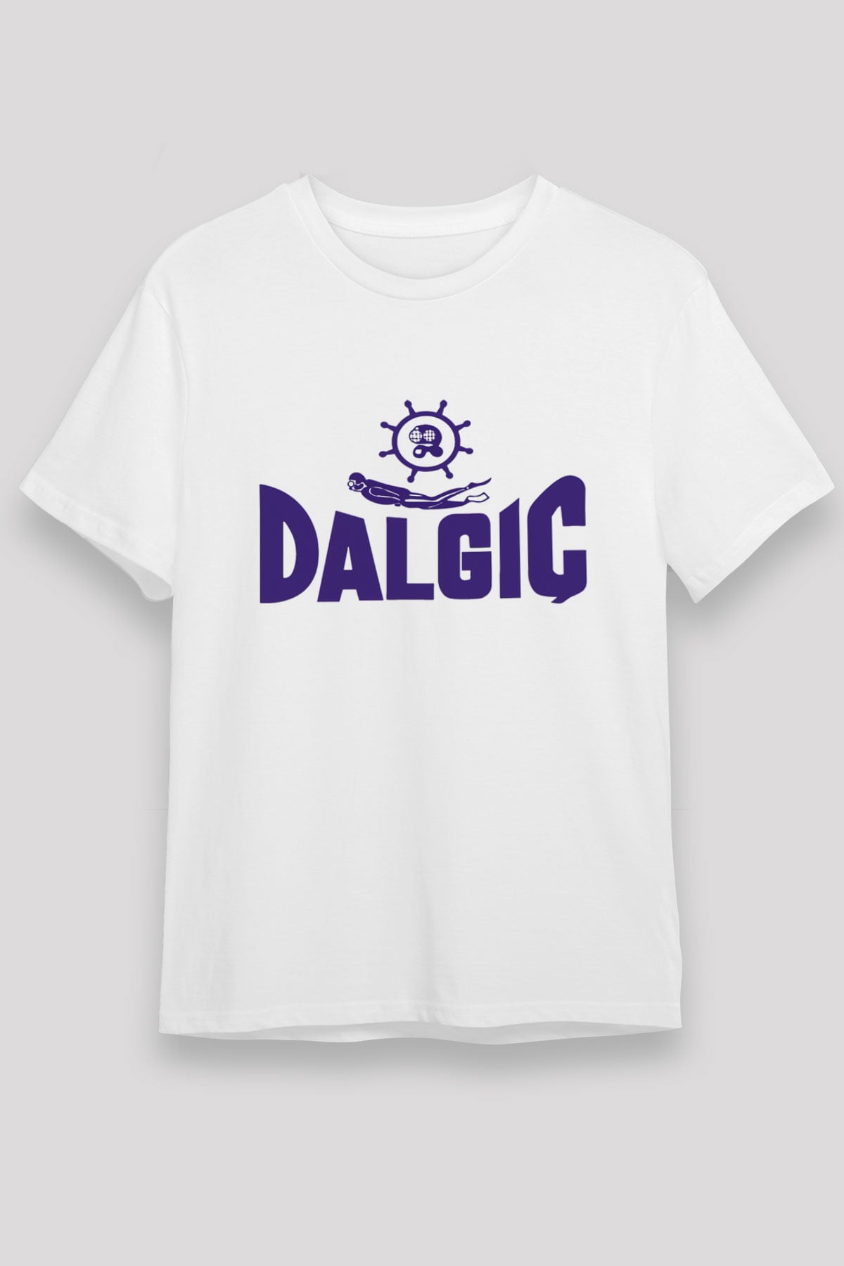 Dalgıç Beyaz Unisex Tişört T-Shirt - TişörtFabrikası