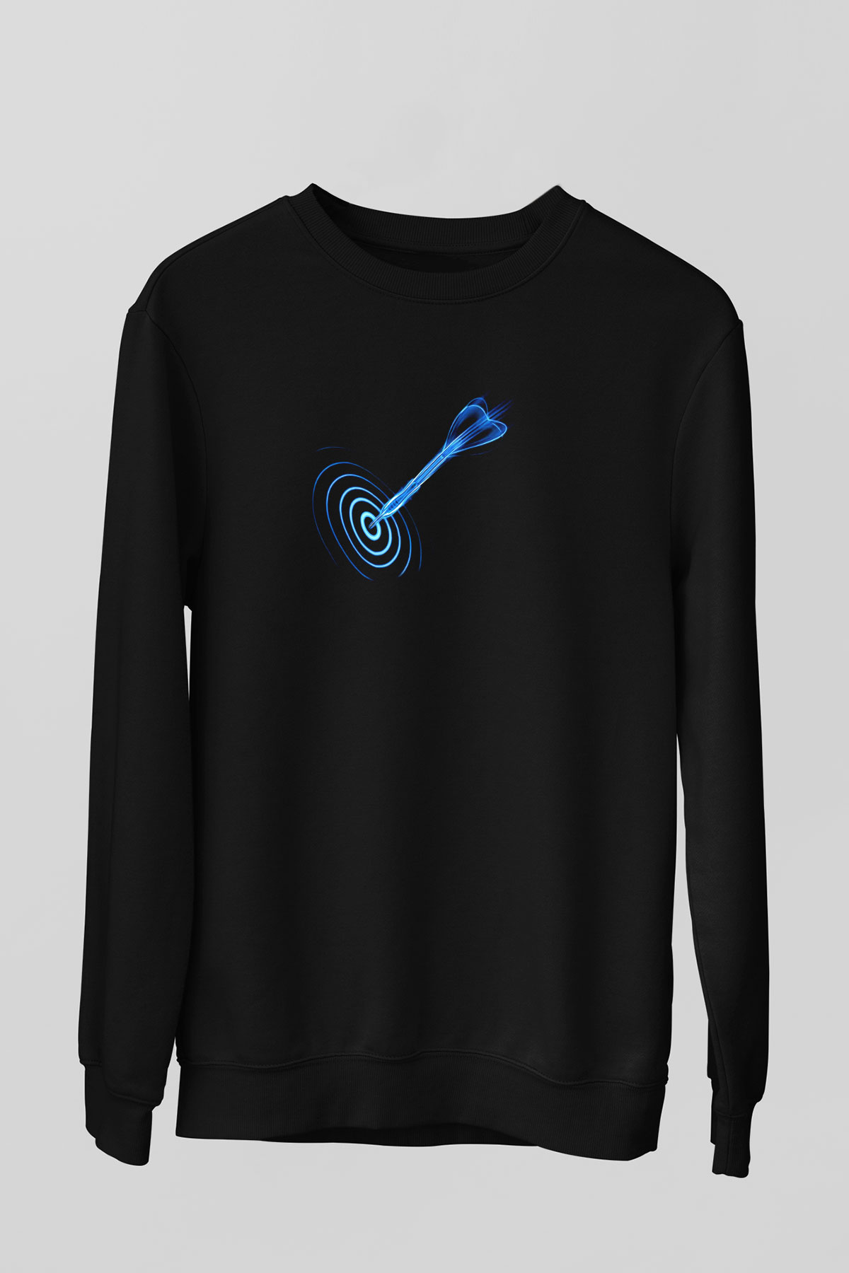 Dalgıçlık - Mountaineering Baskılı Unisex Siyah Sweatshirt