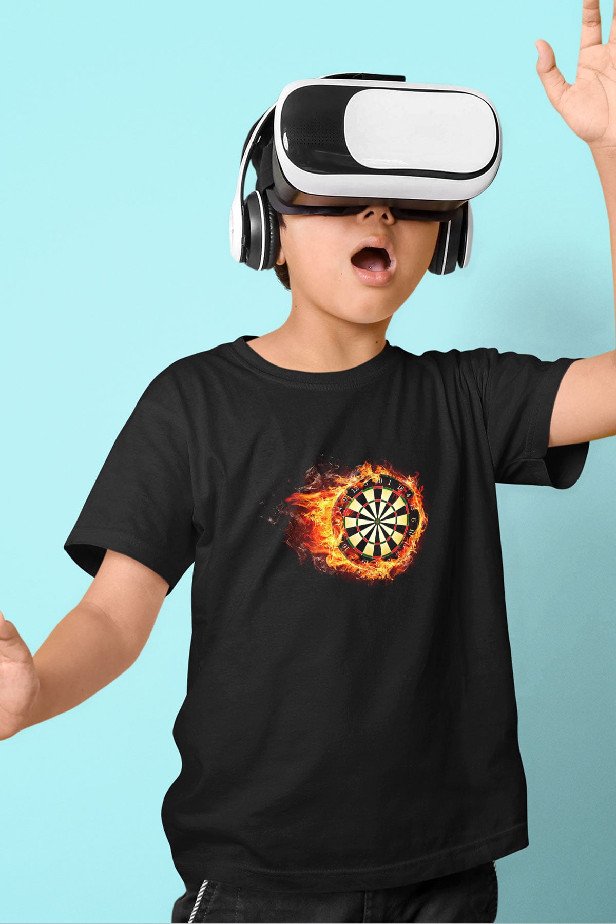 Dalgıçlık - Mountaineering Baskılı Unisex Siyah Çocuk Tİşörtü - Tshirt