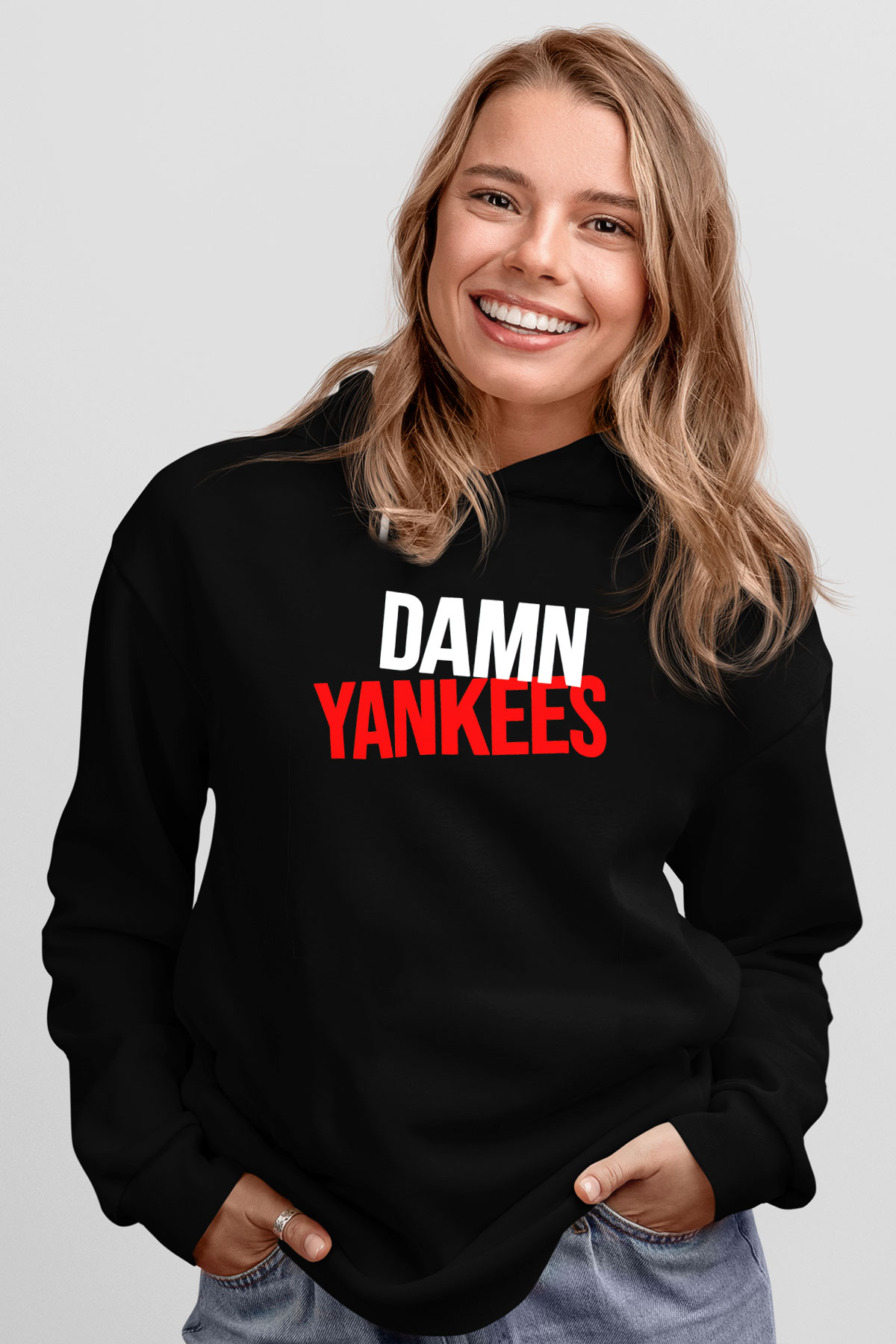 Damn Yankees Siyah Unisex Hoodie