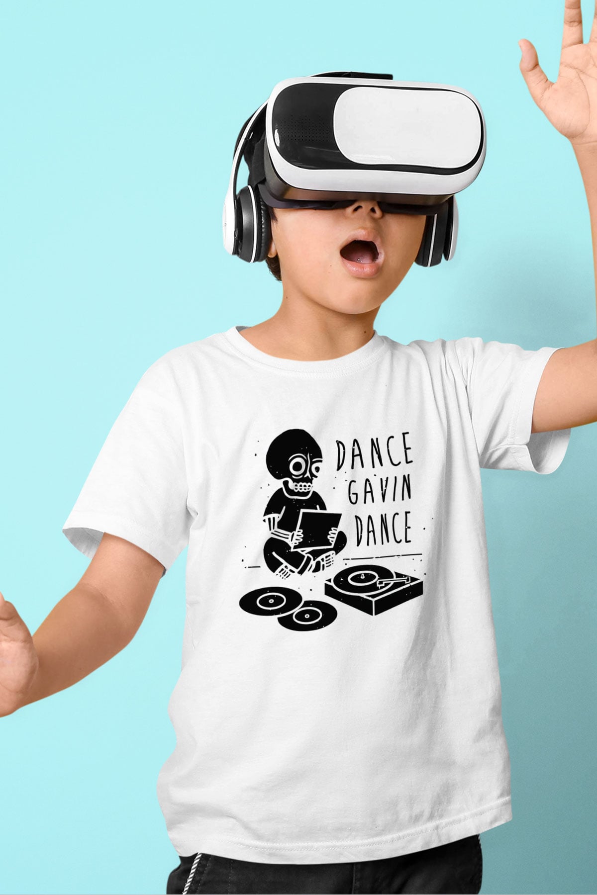 Dance Gavin Dance Beyaz Unisex Çocuk Tişört