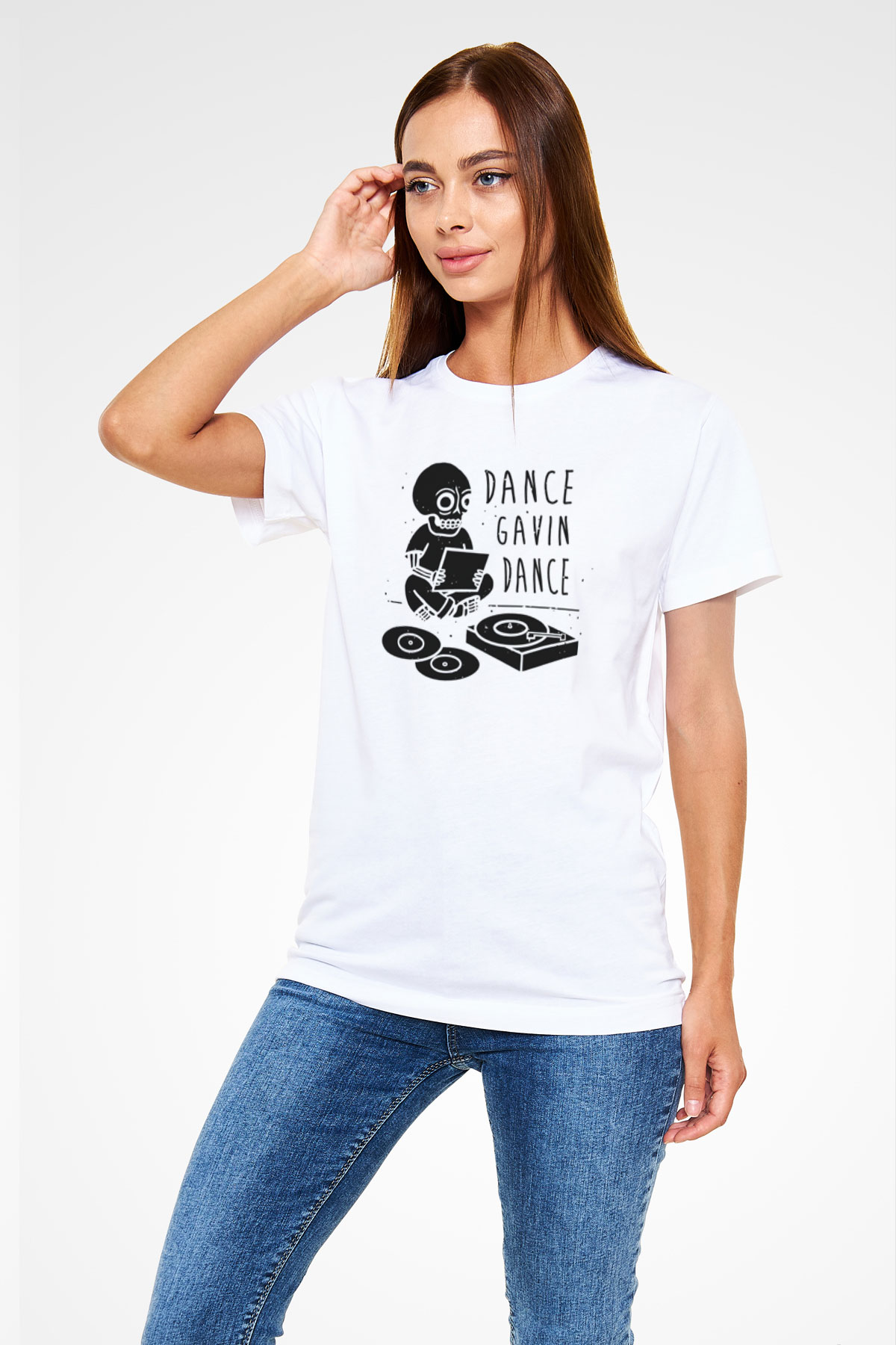 Dance Gavin Dance Beyaz Unisex Tişört T-Shirt - TişörtFabrikası