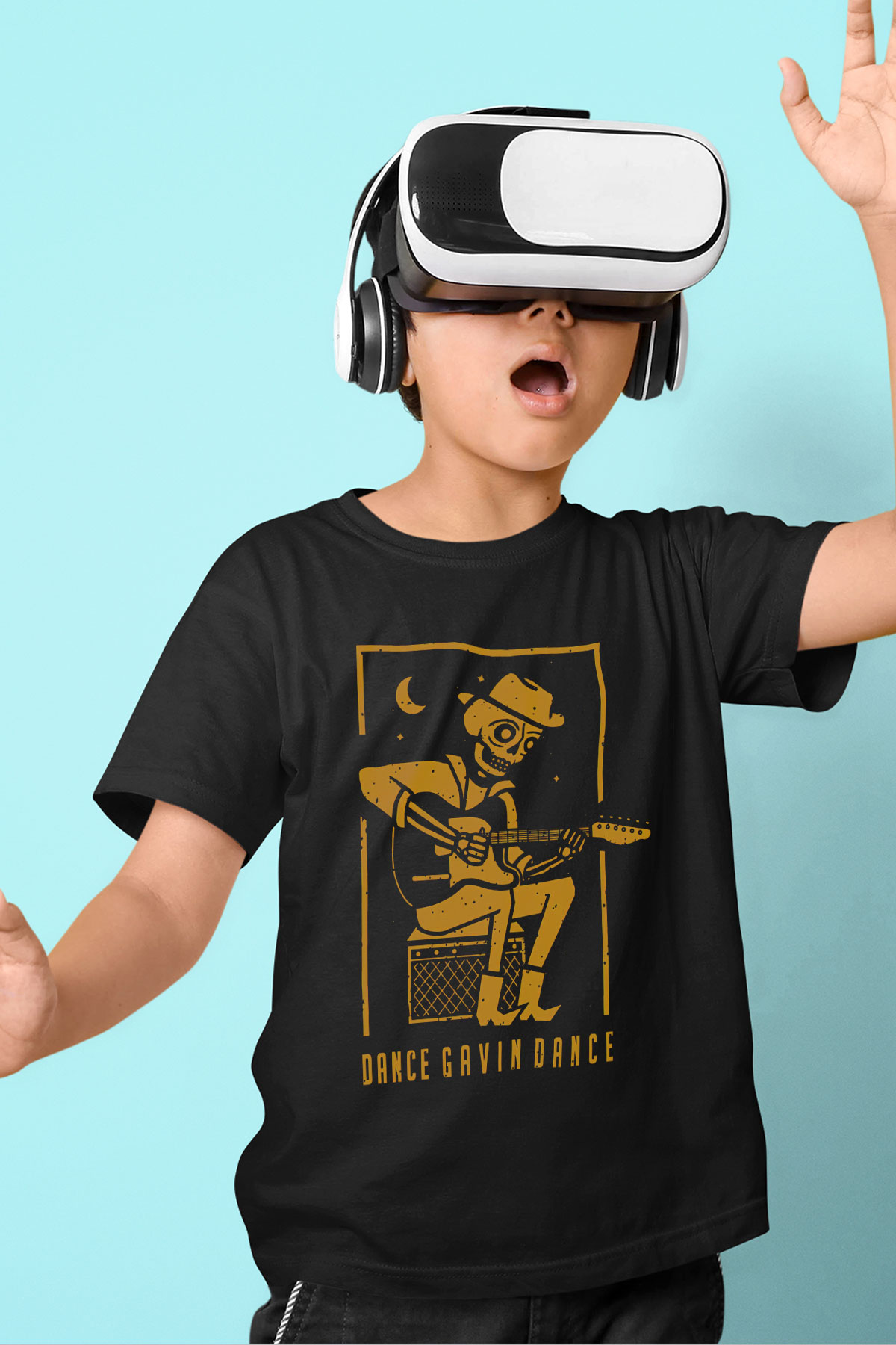 Dance Gavin Dance Siyah Unisex Çocuk Tişört