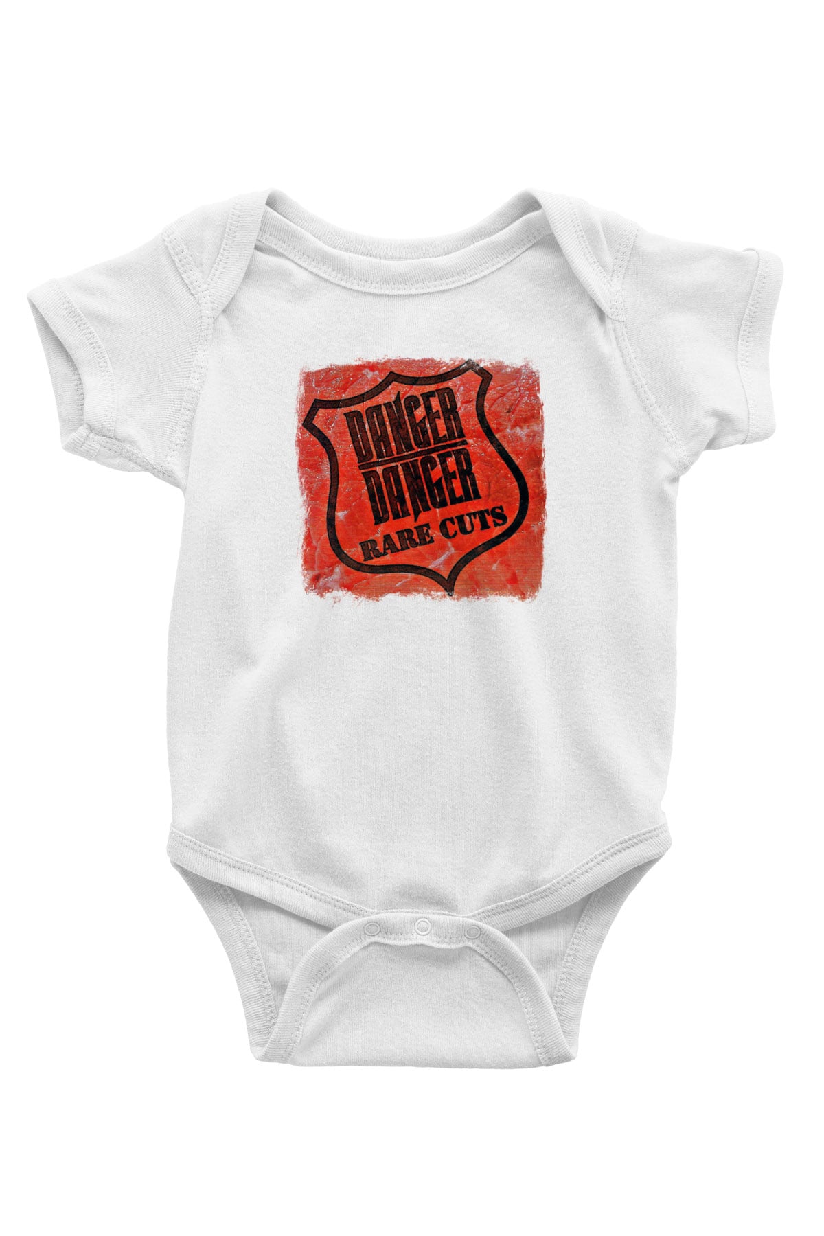Danger Danger Baskılı Unisex Beyaz Bebek Body - Zıbın