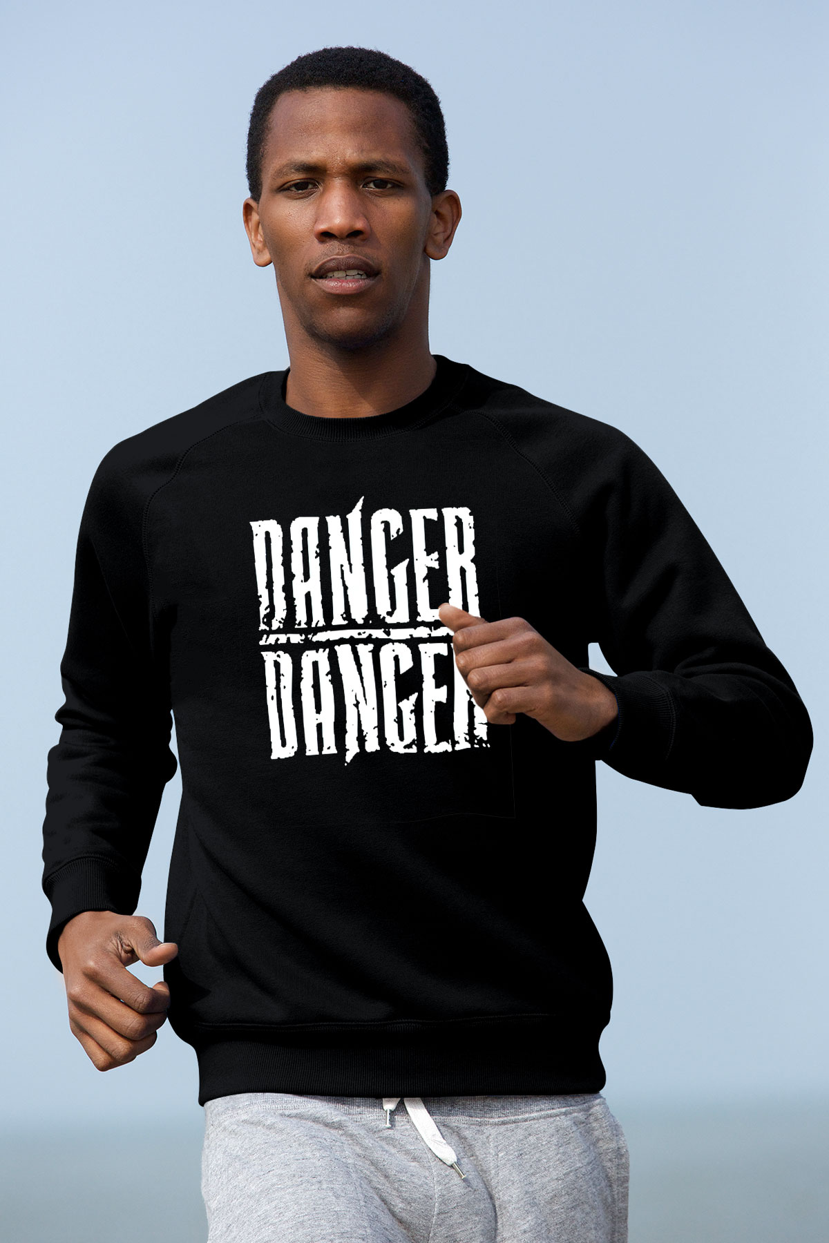 Danger Danger Siyah Unisex Sweatshirt