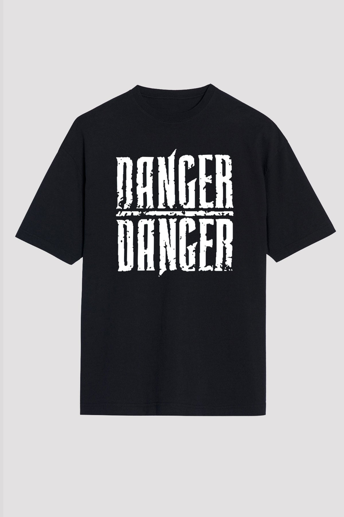 Danger Danger Siyah Unisex Tişört T-Shirt - TişörtFabrikası