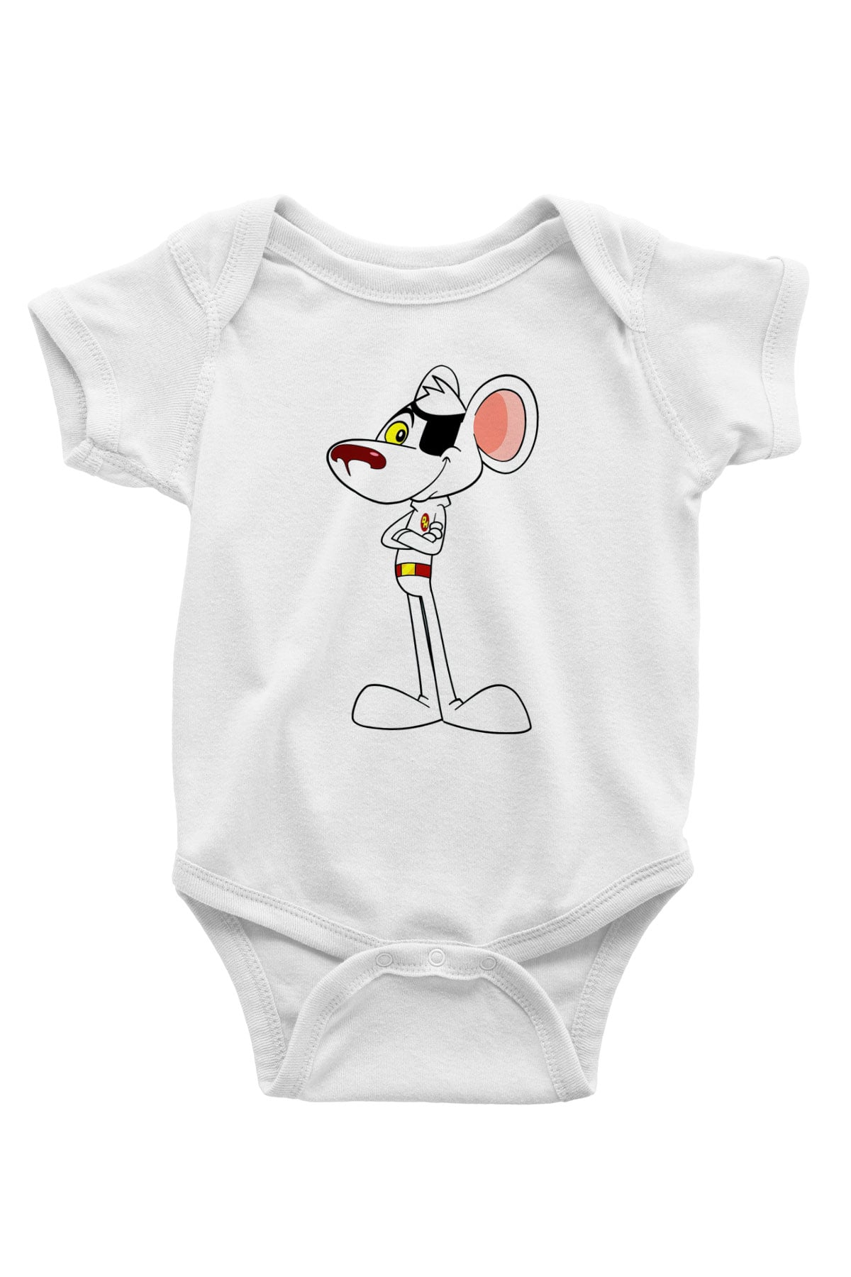 Danger Mouse Beyaz Bebek Body - Zıbın