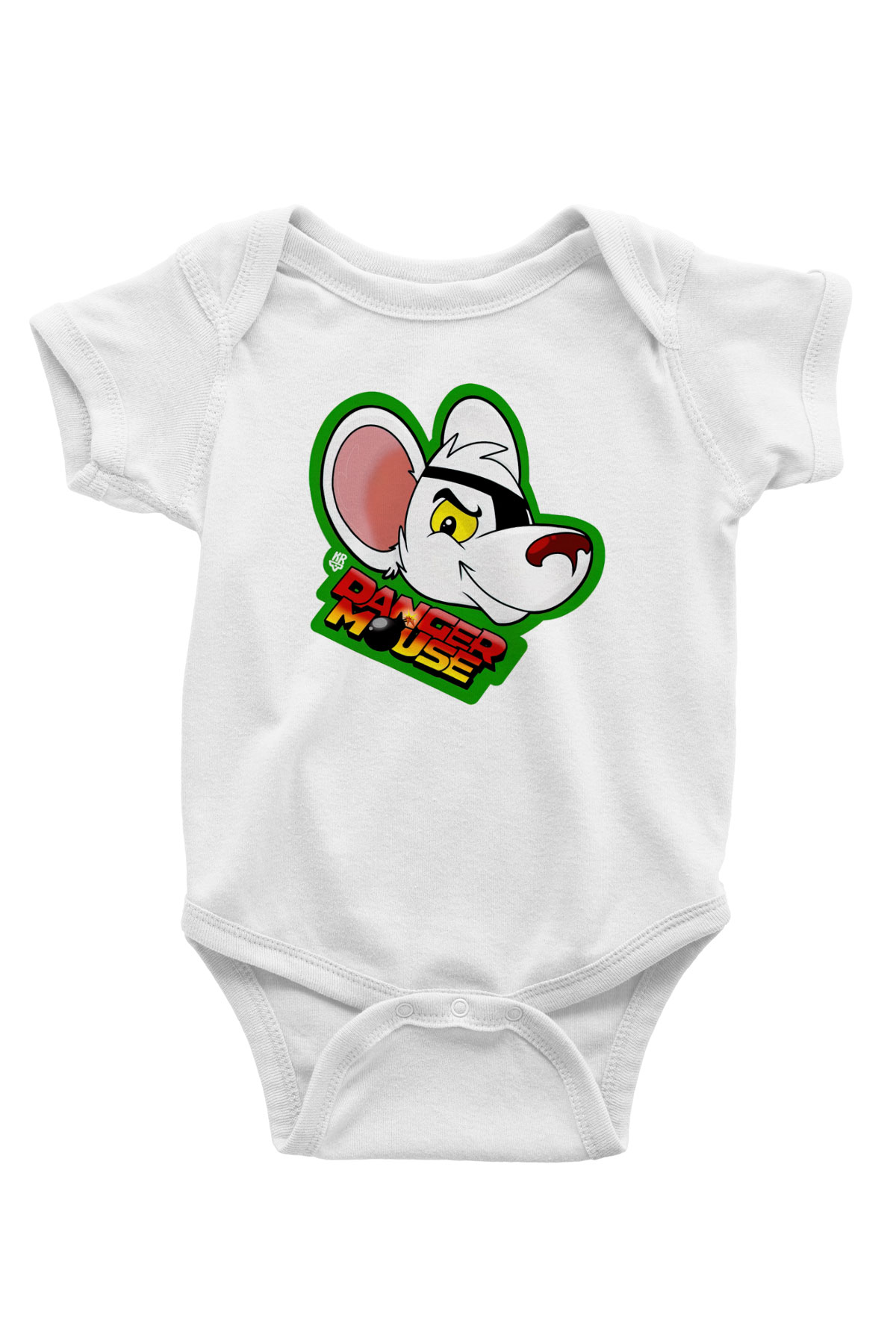 Danger Mouse Beyaz Bebek Body - Zıbın