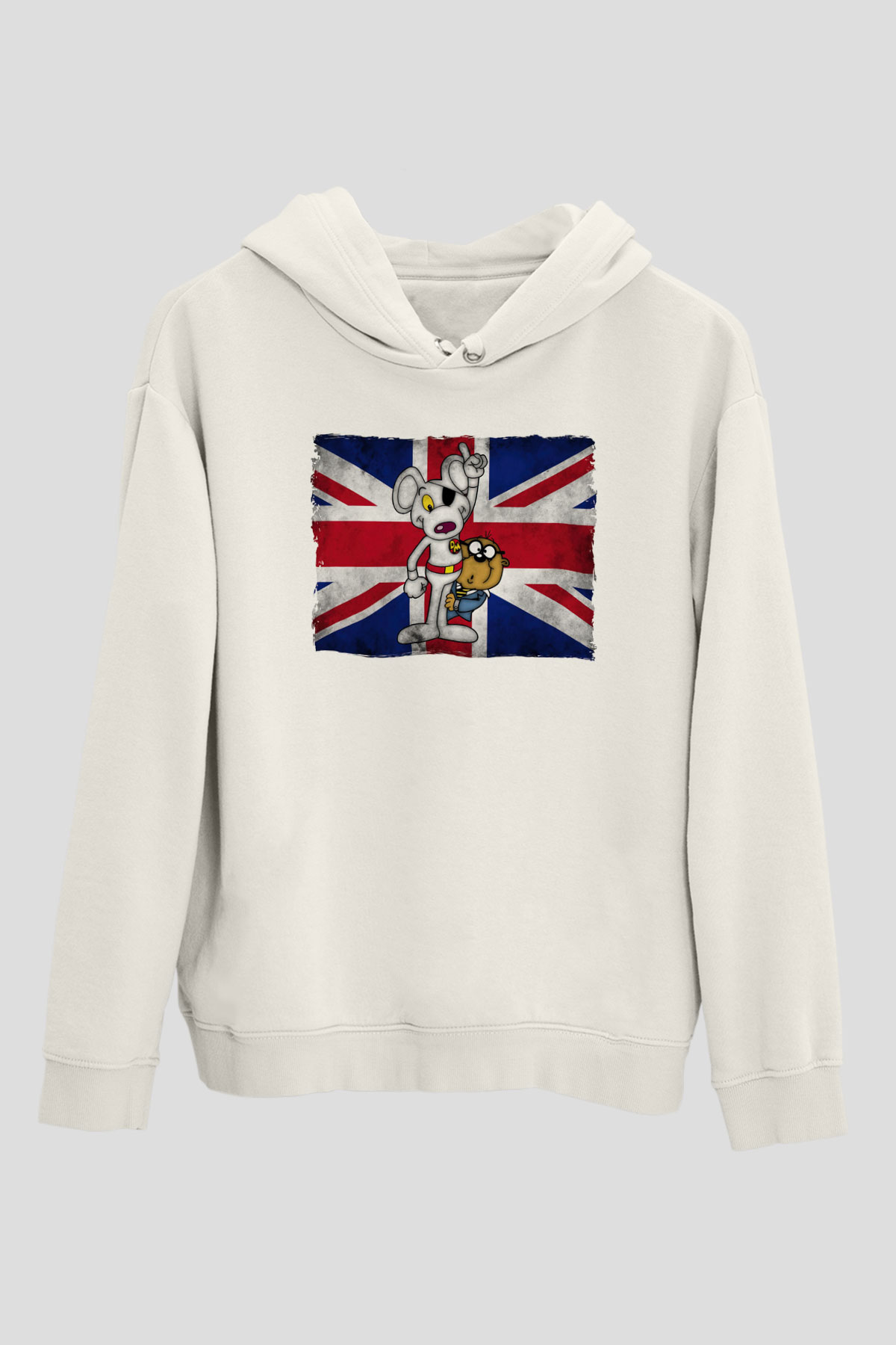 Danger Mouse Beyaz Unisex Hoodie