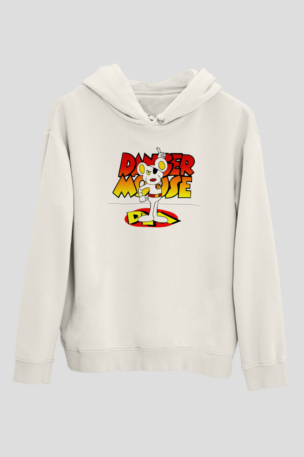 Danger Mouse Beyaz Unisex Hoodie