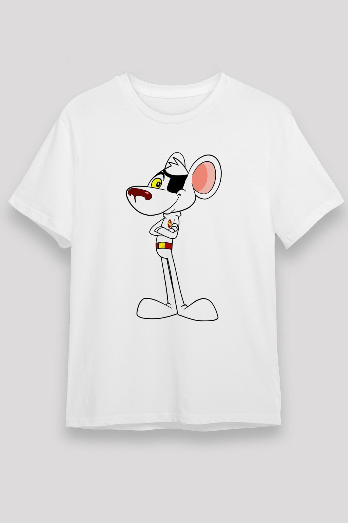 Danger Mouse Beyaz Unisex Tişört T-Shirt