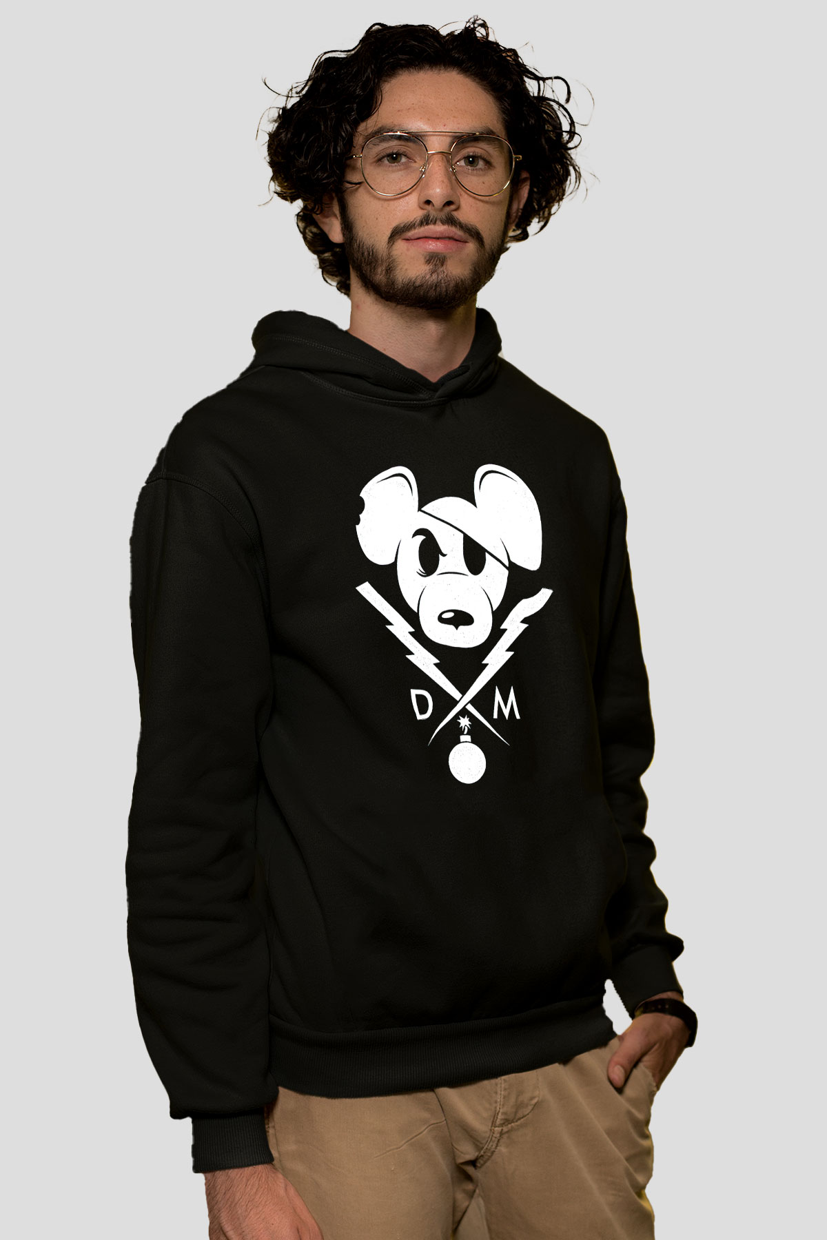 Danger Mouse Siyah Unisex Hoodie
