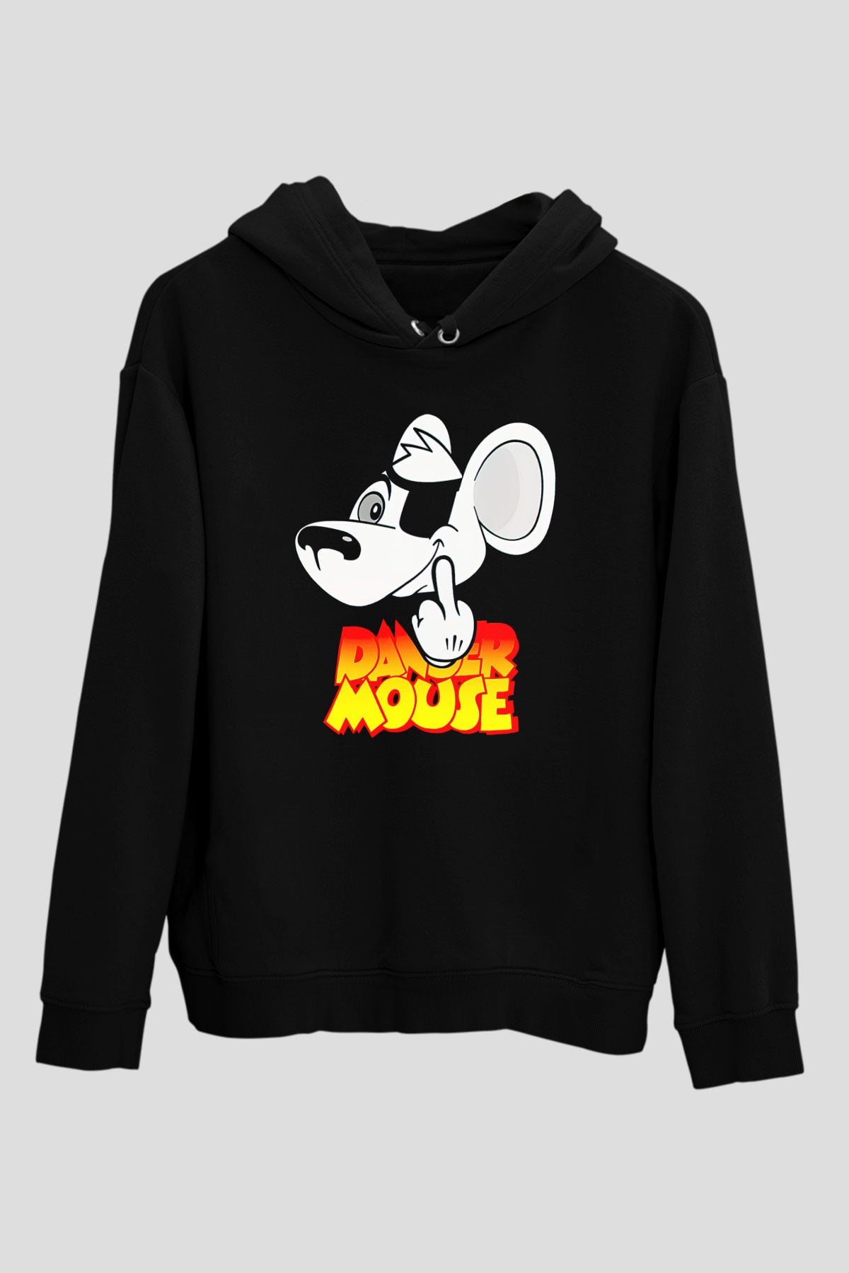 Danger Mouse Siyah Unisex Hoodie