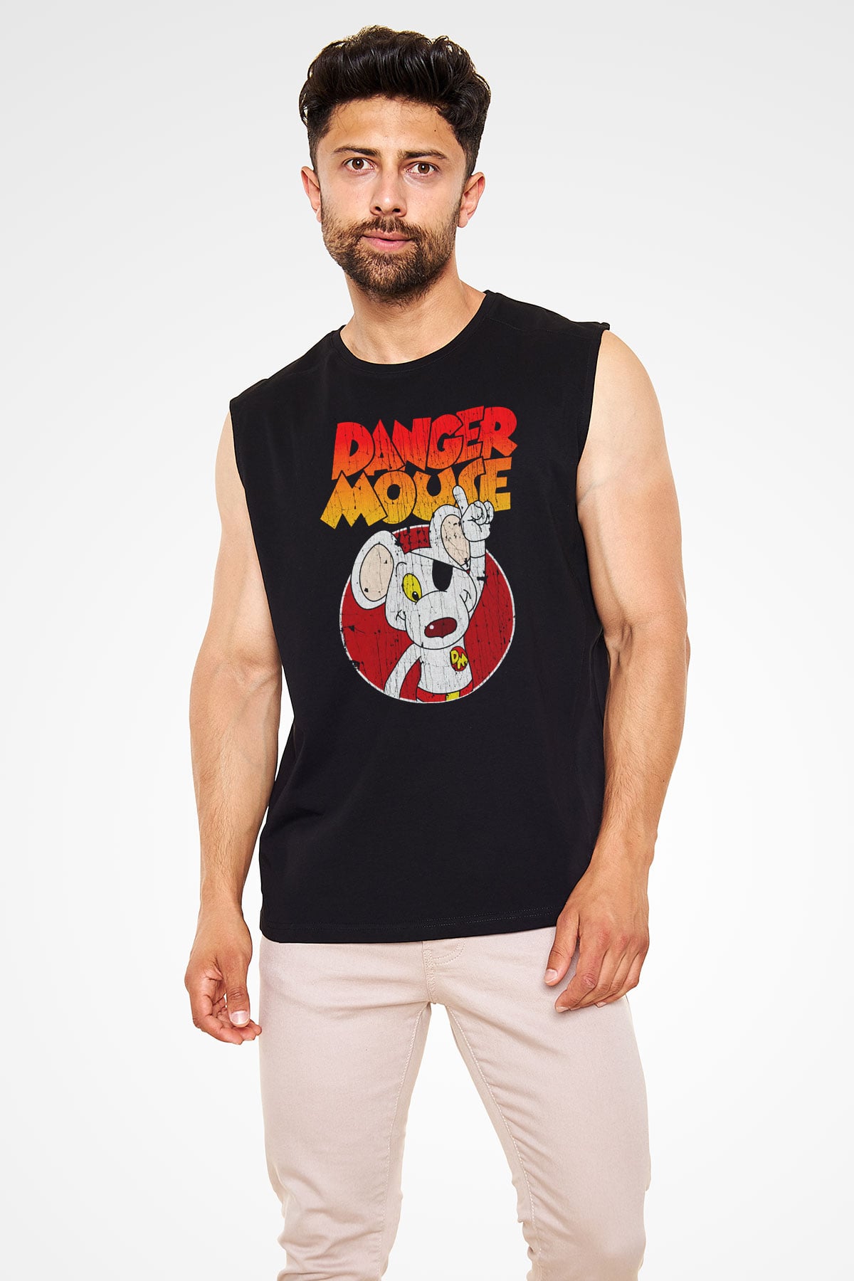 Danger Mouse Siyah Unisex  Kolsuz Tişört
