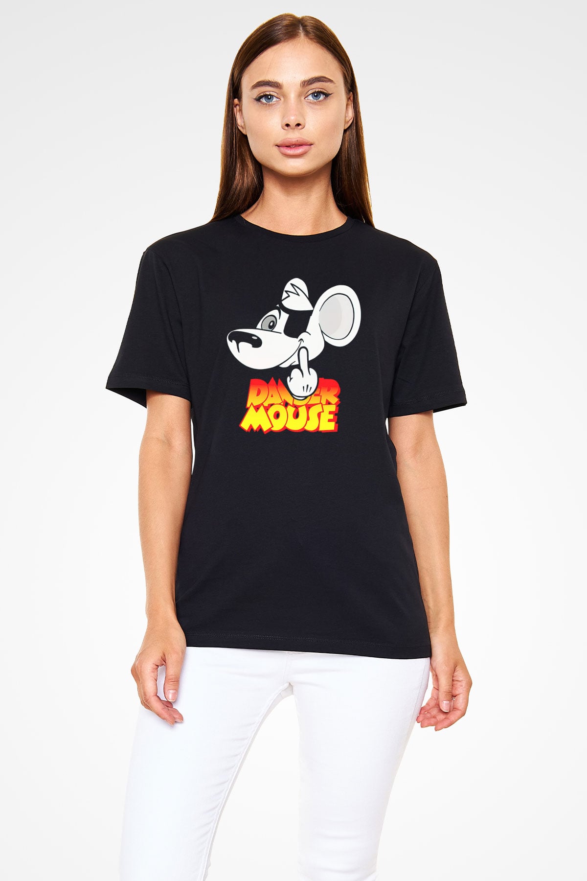 Danger Mouse Siyah Unisex Tişört