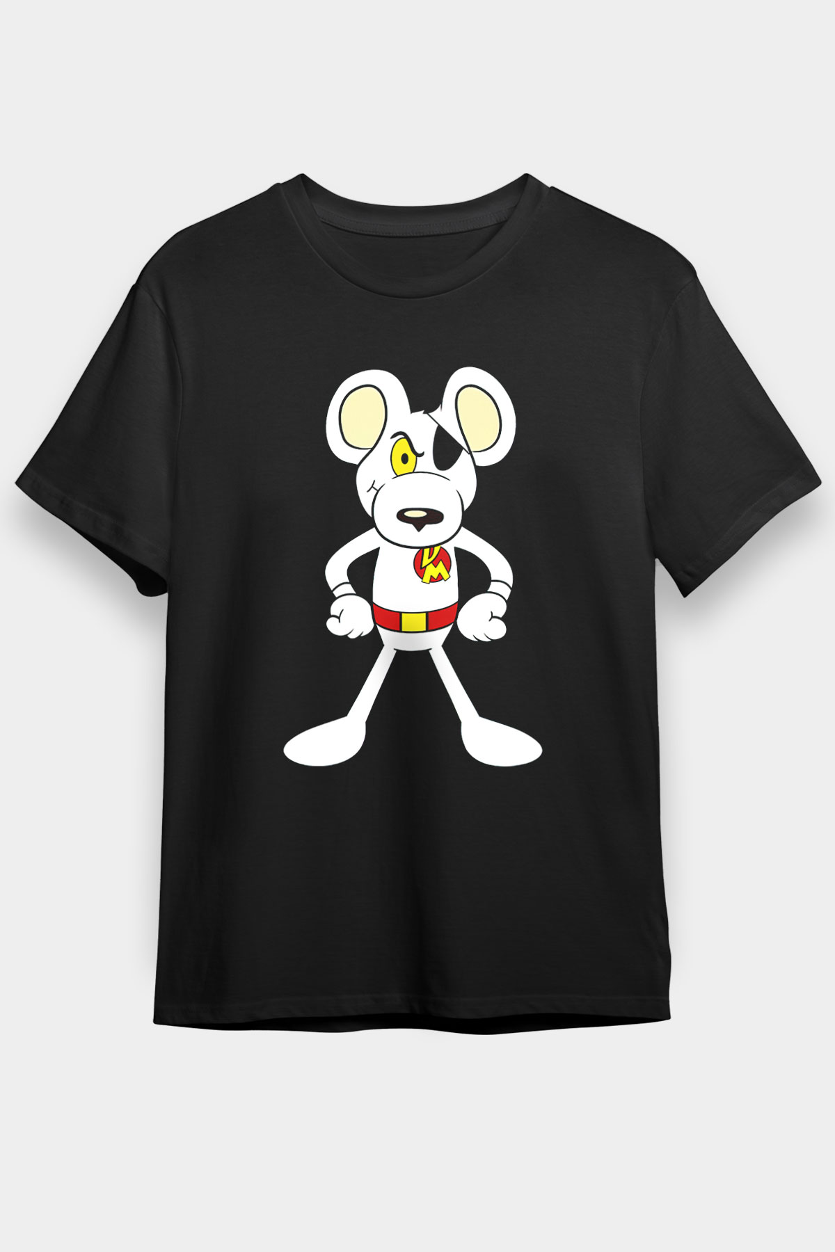 Danger Mouse Siyah Unisex Tişört