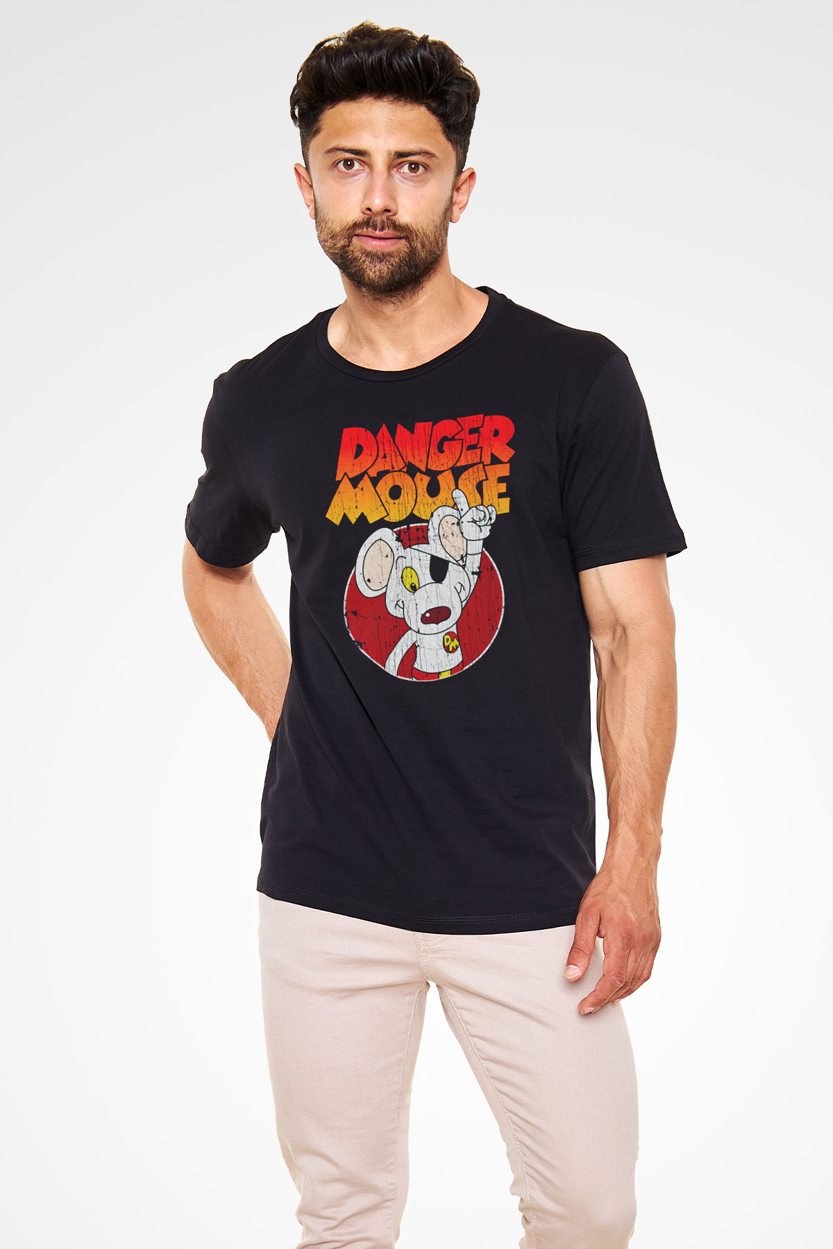 Danger Mouse Siyah Unisex Tişört