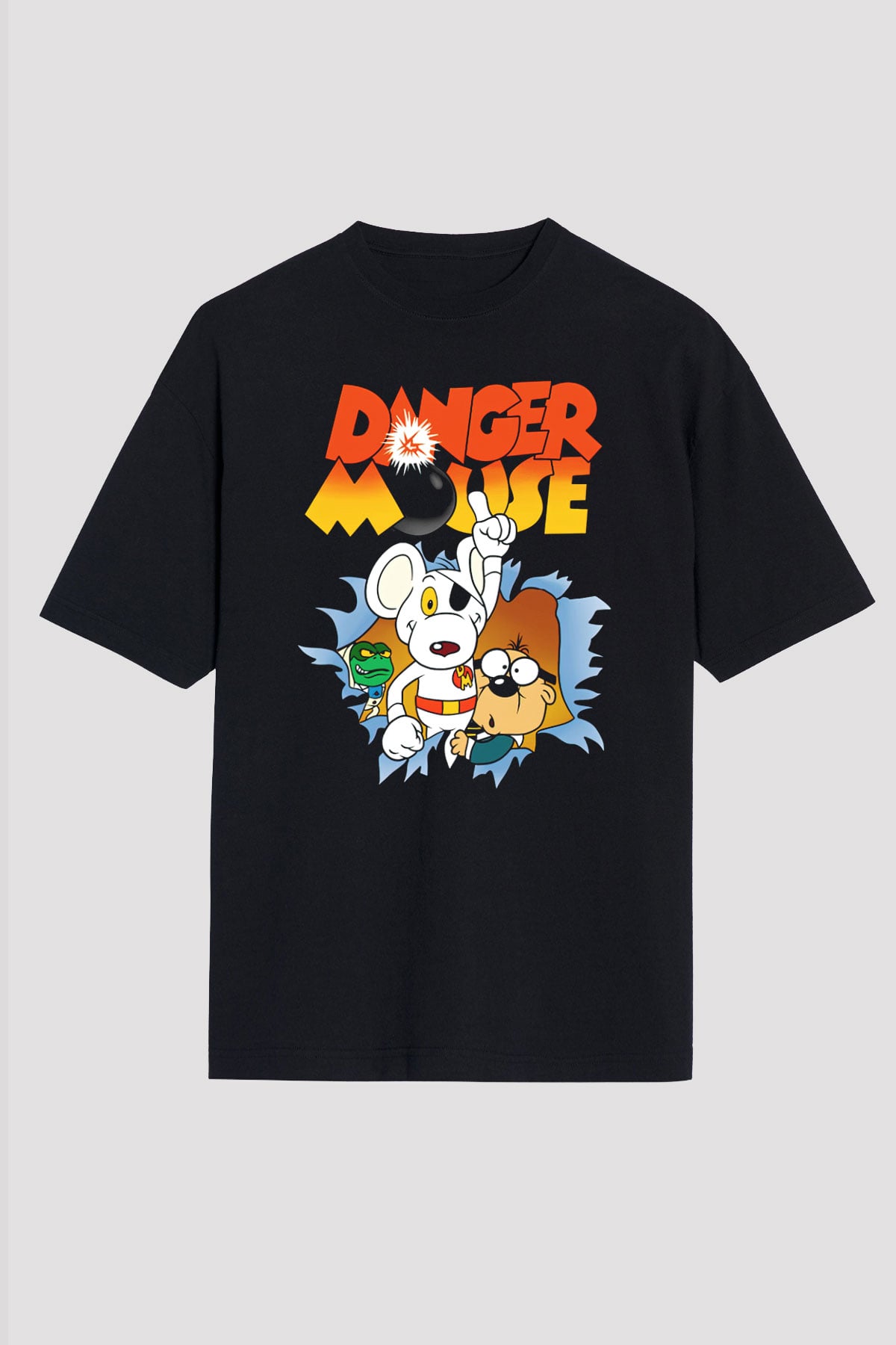 Danger Mouse Siyah Unisex Tişört