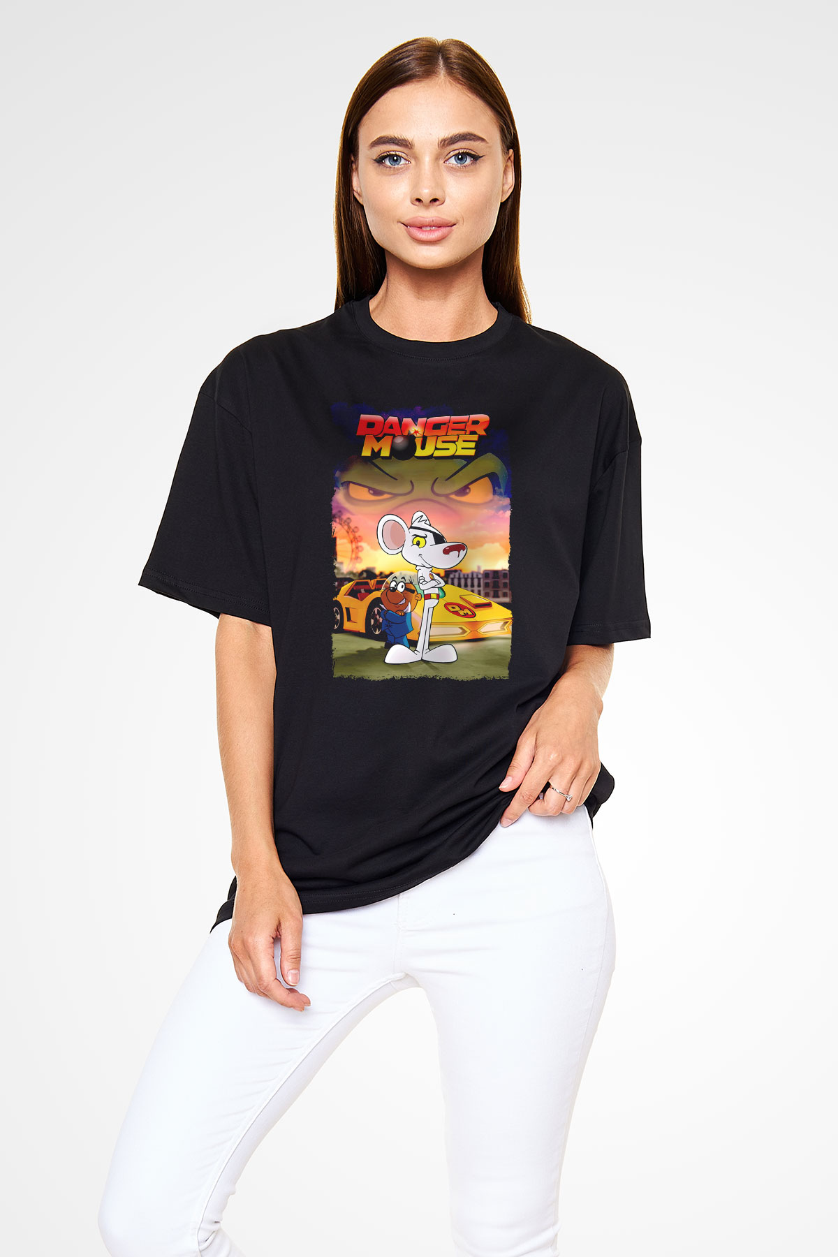Danger Mouse Siyah Unisex Tişört