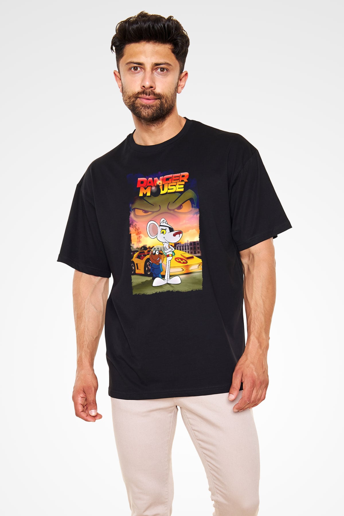 Danger Mouse Siyah Unisex Tişört