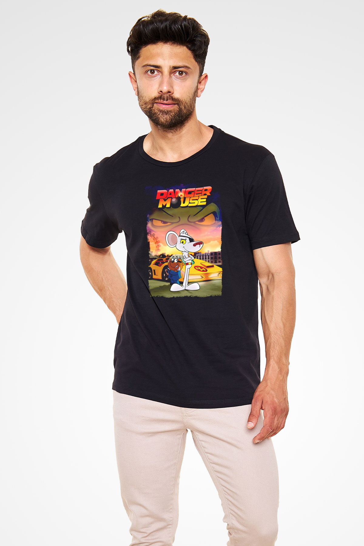 Danger Mouse Siyah Unisex Tişört
