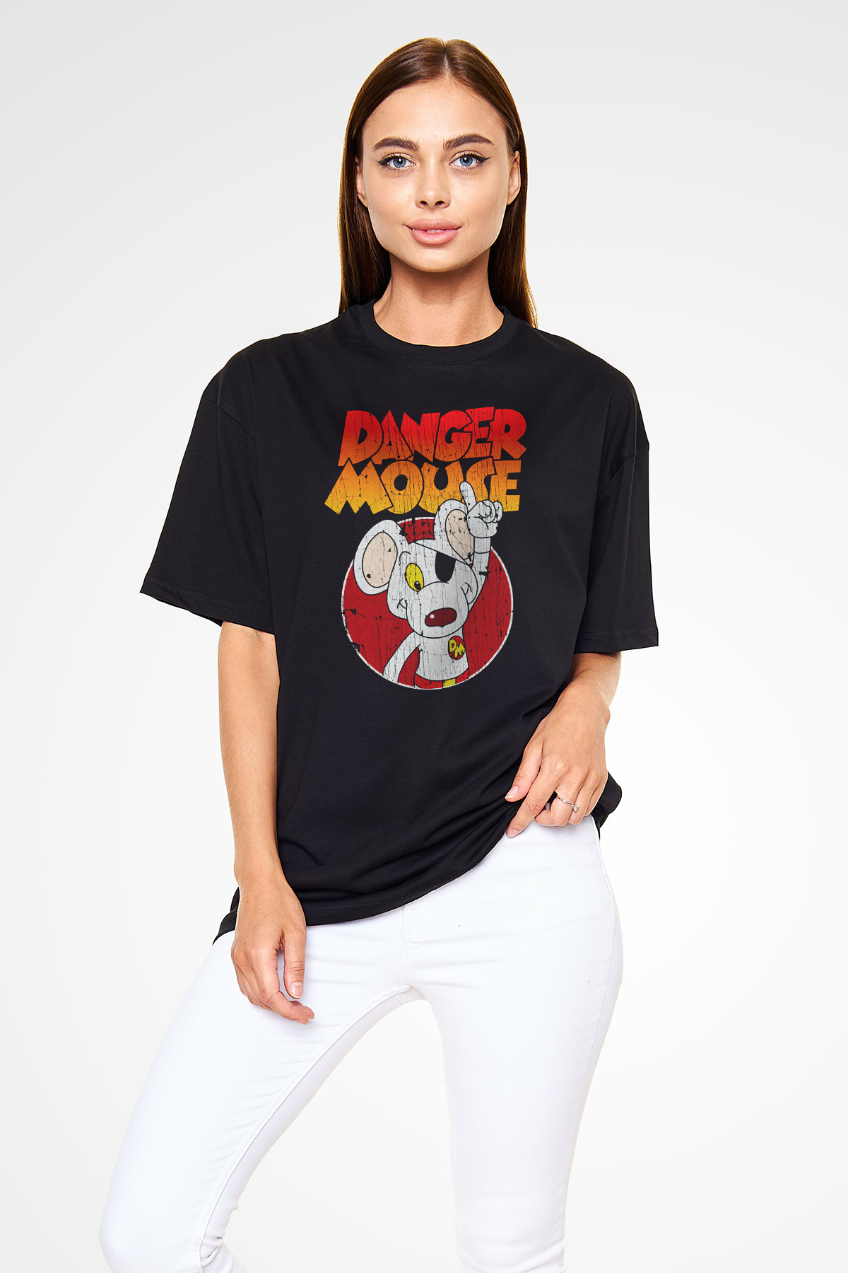 Danger Mouse Siyah Unisex Tişört