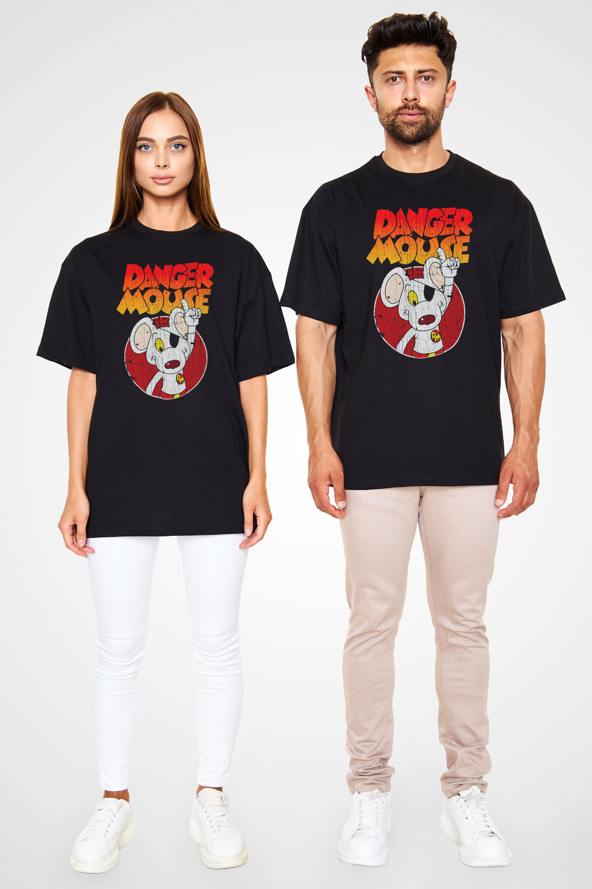 Danger Mouse Siyah Unisex Tişört
