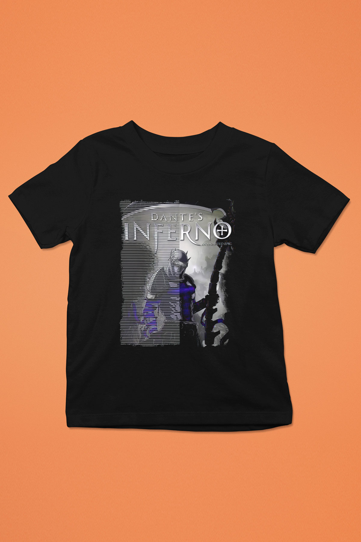 Dante's Inferno Siyah Unisex Çocuk Tişört