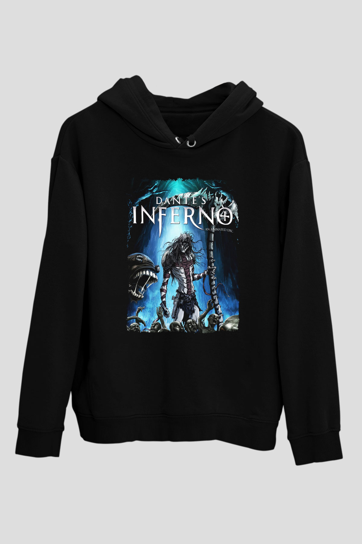 Dante's Inferno Siyah Unisex Hoodie