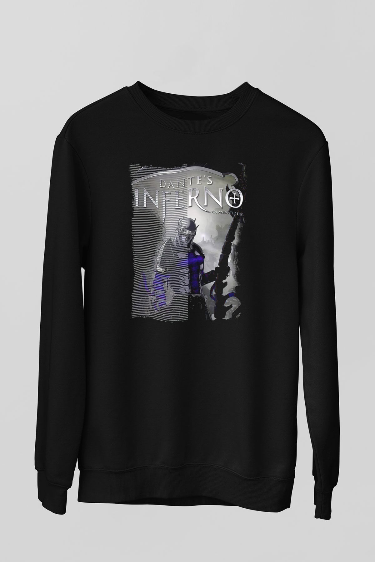 Dante's Inferno Siyah Unisex Sweatshirt