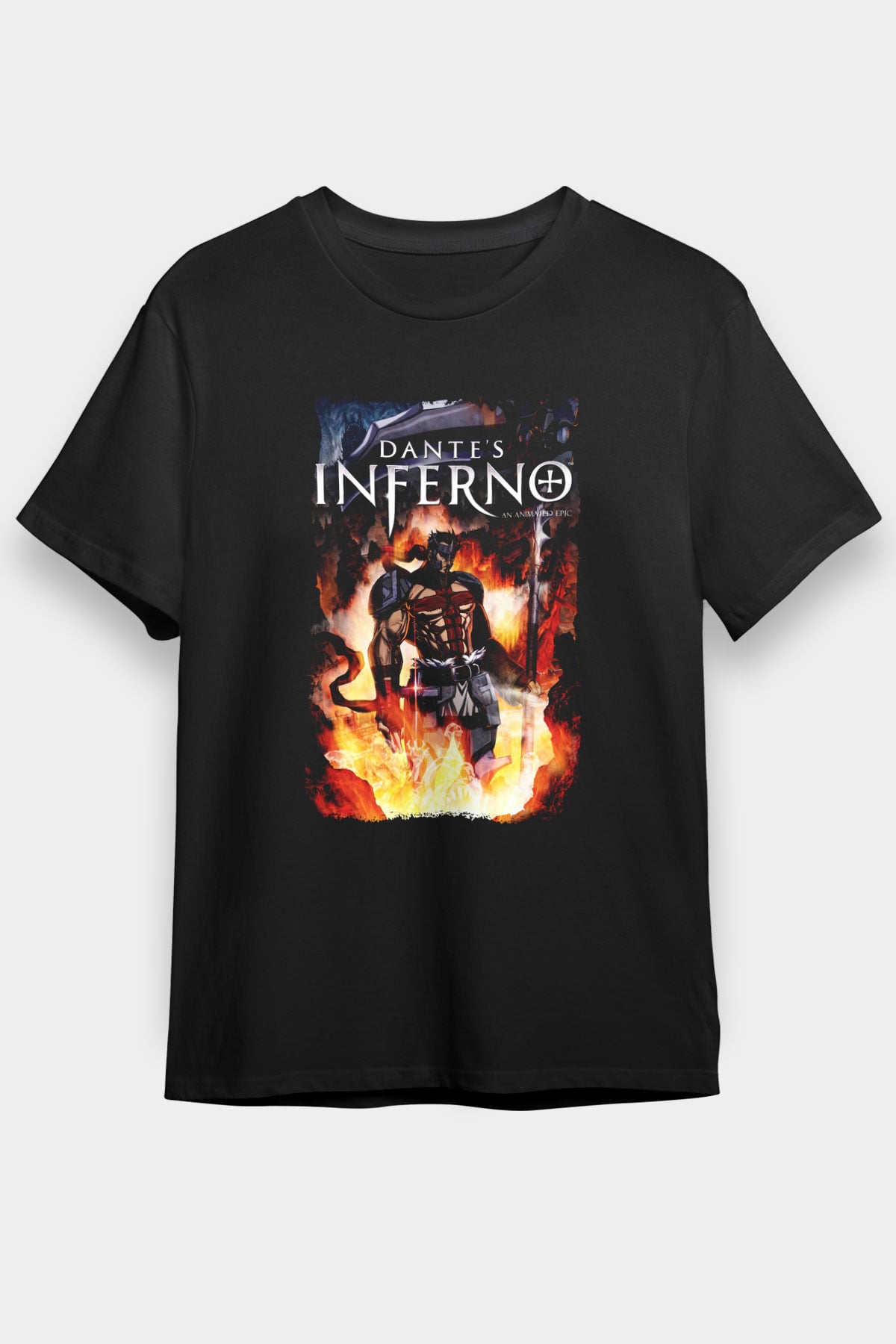 Dante's Inferno Siyah Unisex Tişört T-Shirt
