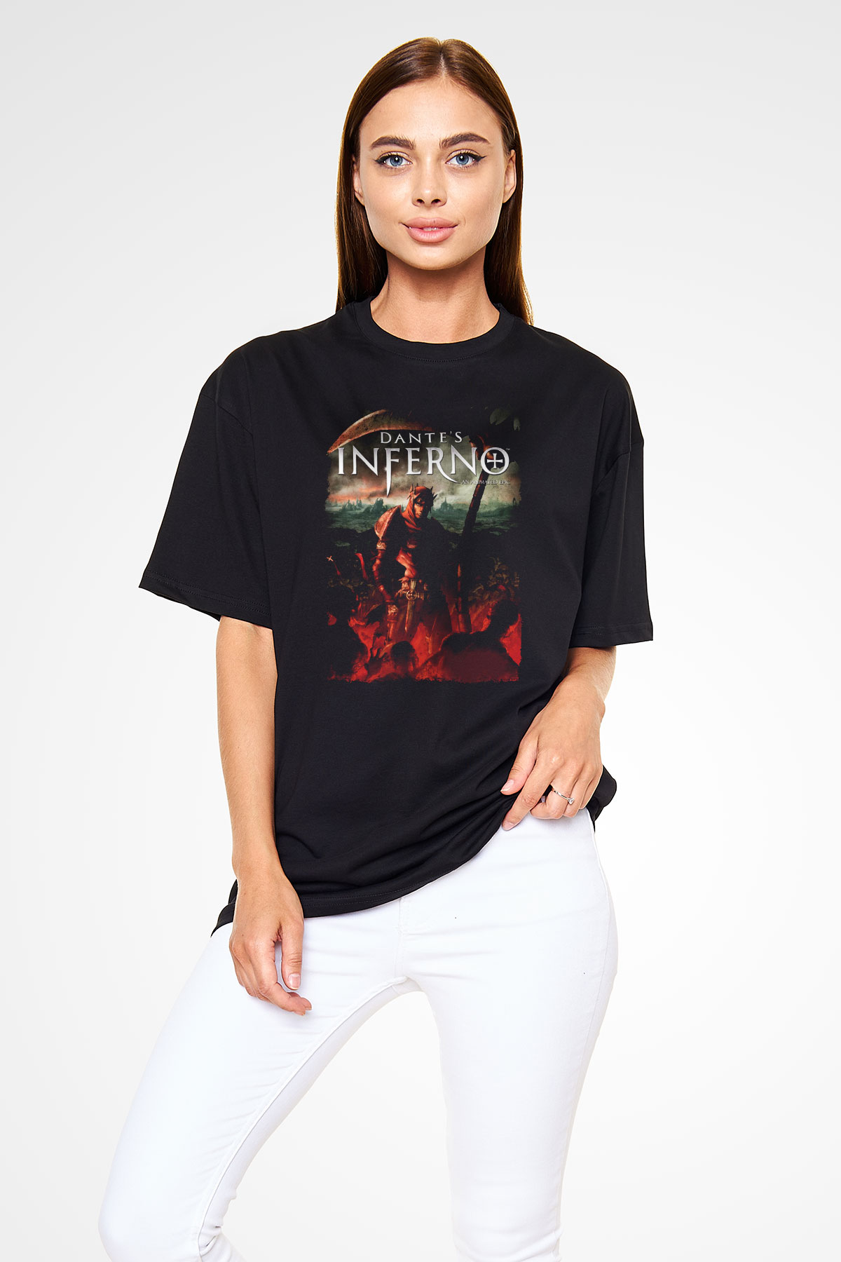 Dante's Inferno Siyah Unisex Tişört T-Shirt