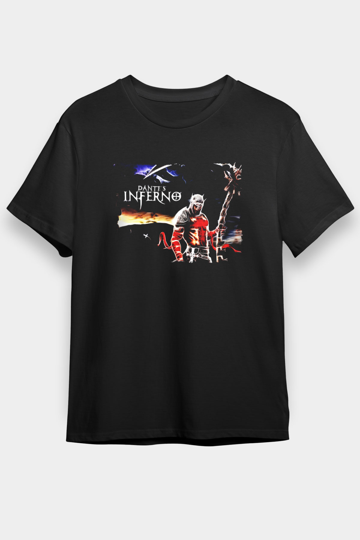 Dante's Inferno Siyah Unisex Tişört T-Shirt