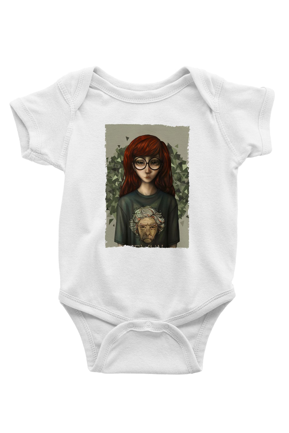 Daria Baskılı Beyaz Unisex Bebek Body - Zıbın