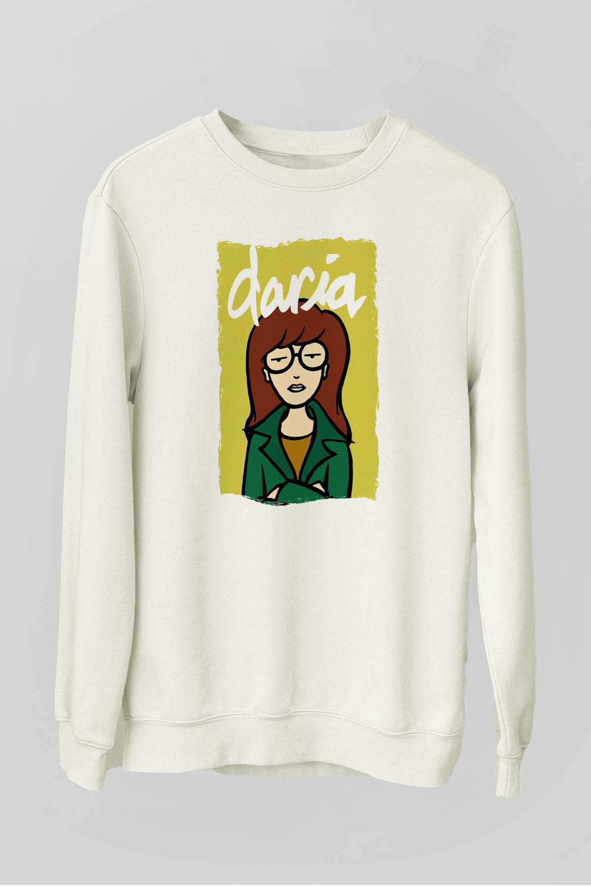 Daria Beyaz Unisex Sweatshirt