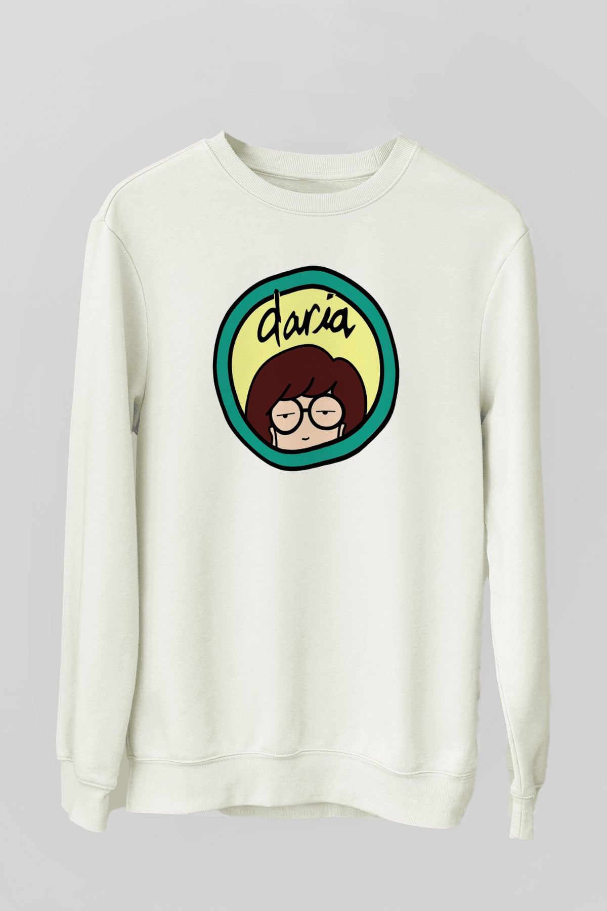 Daria Beyaz Unisex Sweatshirt