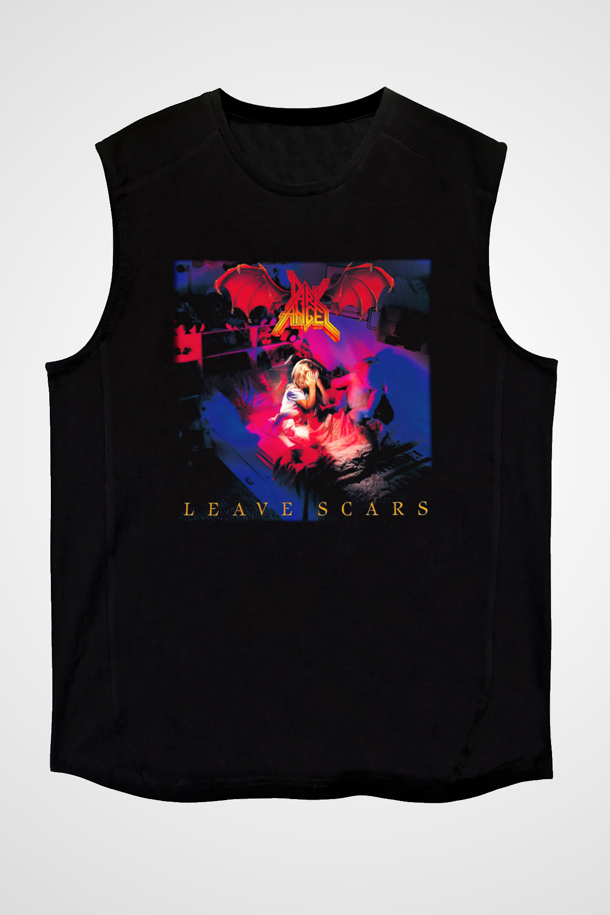 Dark Angel Siyah Unisex Kolsuz Tişört