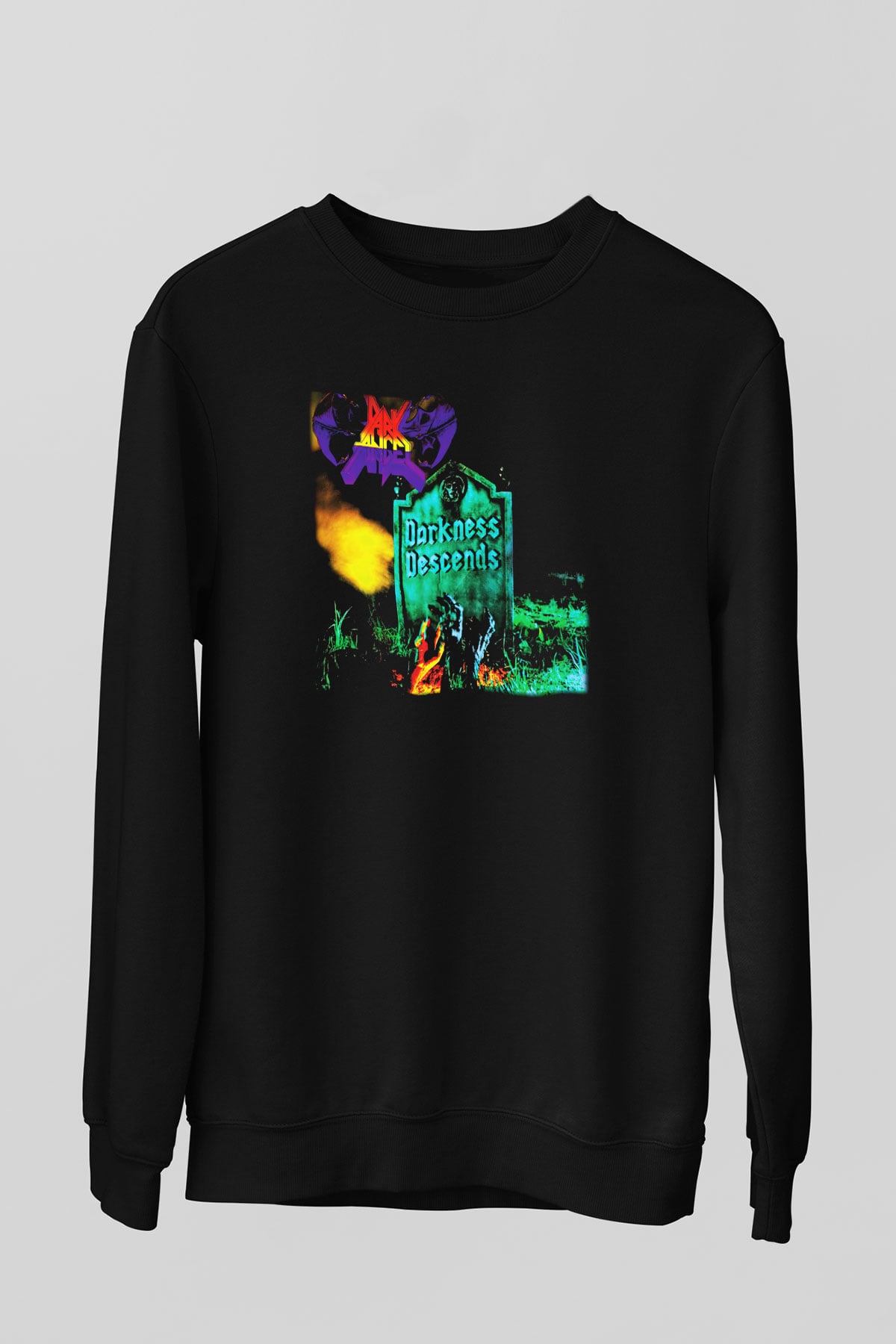 Dark Angel Siyah Unisex Sweatshirt
