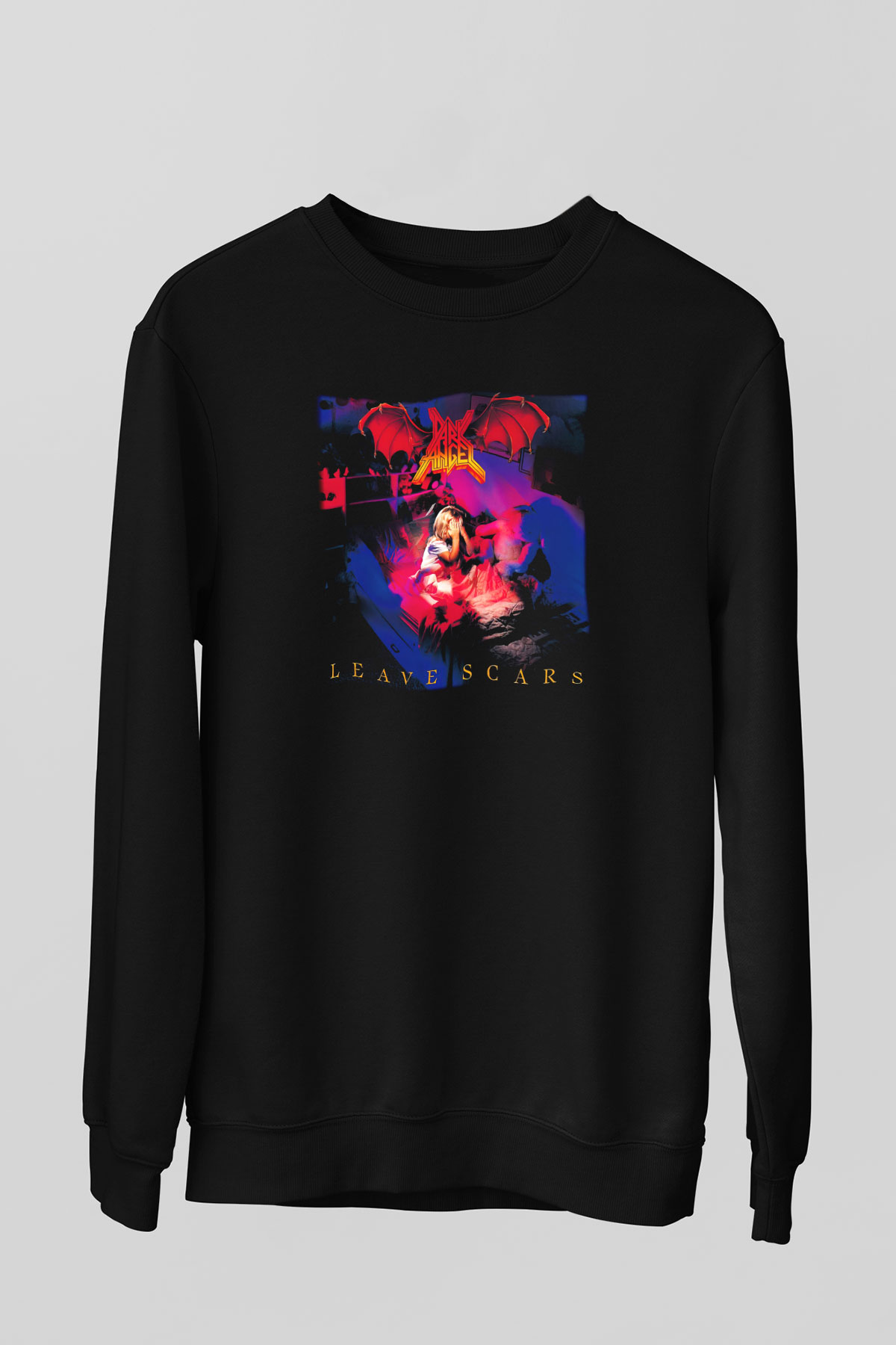 Dark Angel Siyah Unisex Sweatshirt