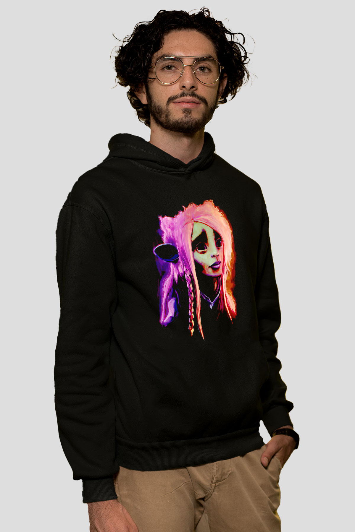 Dark Crystal Siyah Unisex Hoodie