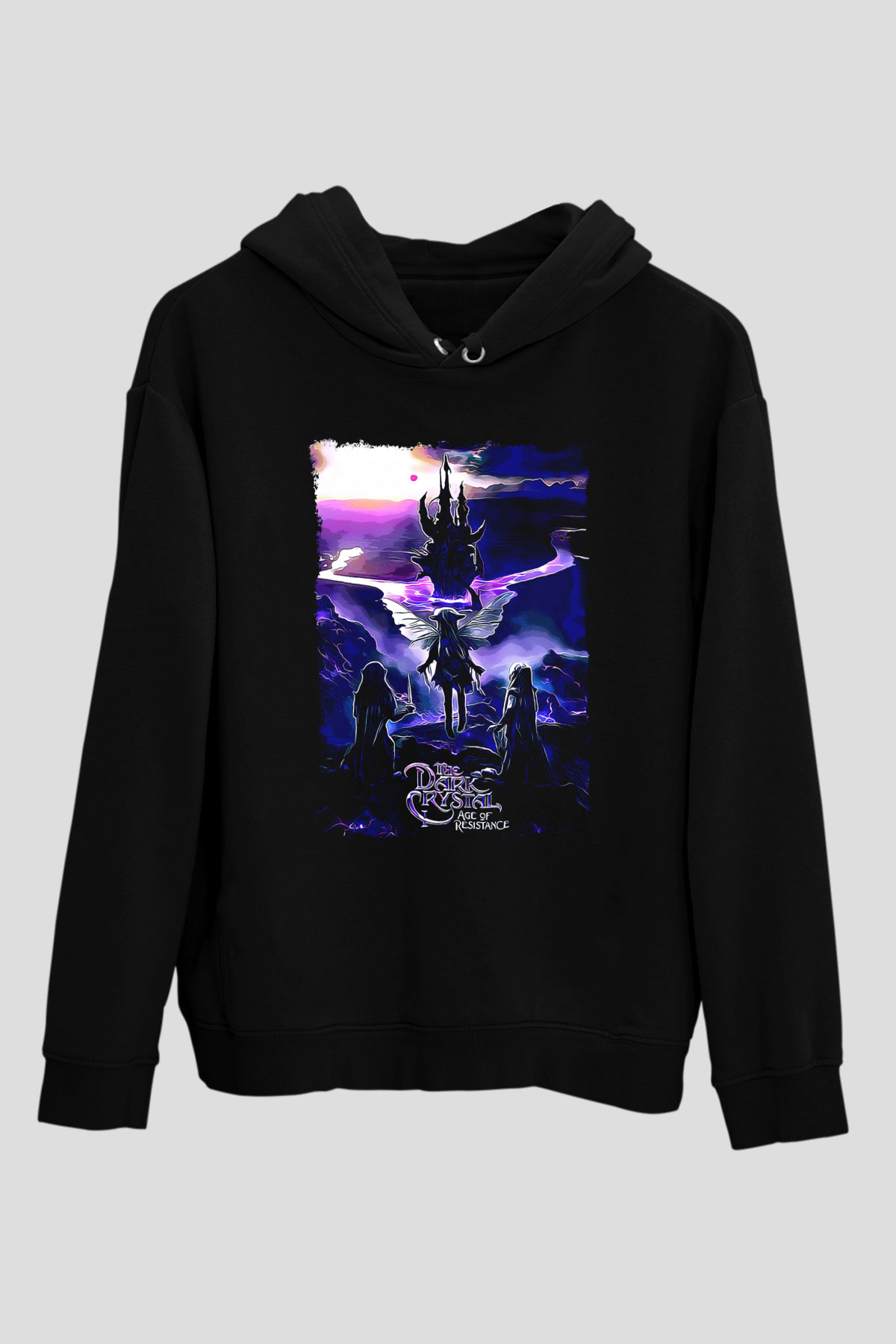 Dark Crystal Siyah Unisex Hoodie