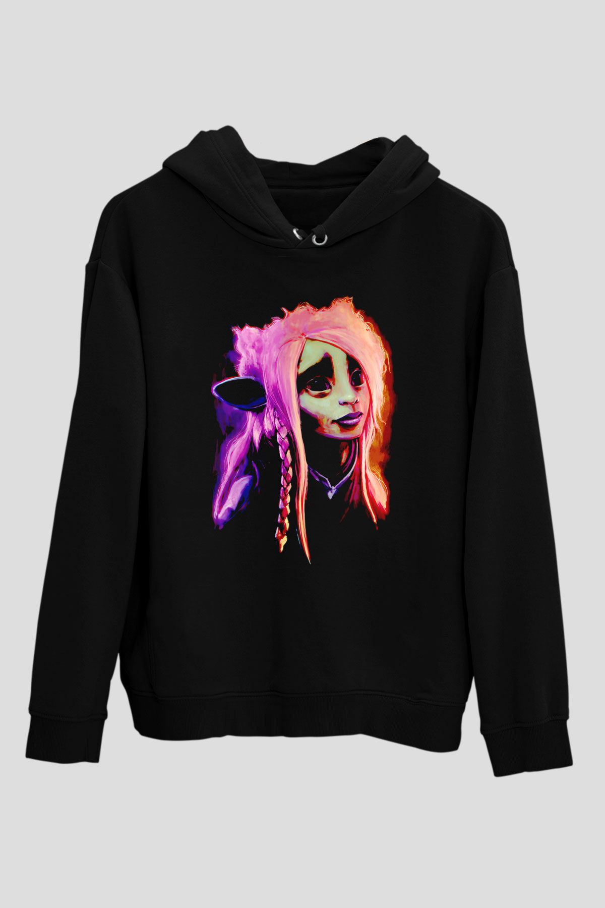 Dark Crystal Siyah Unisex Hoodie
