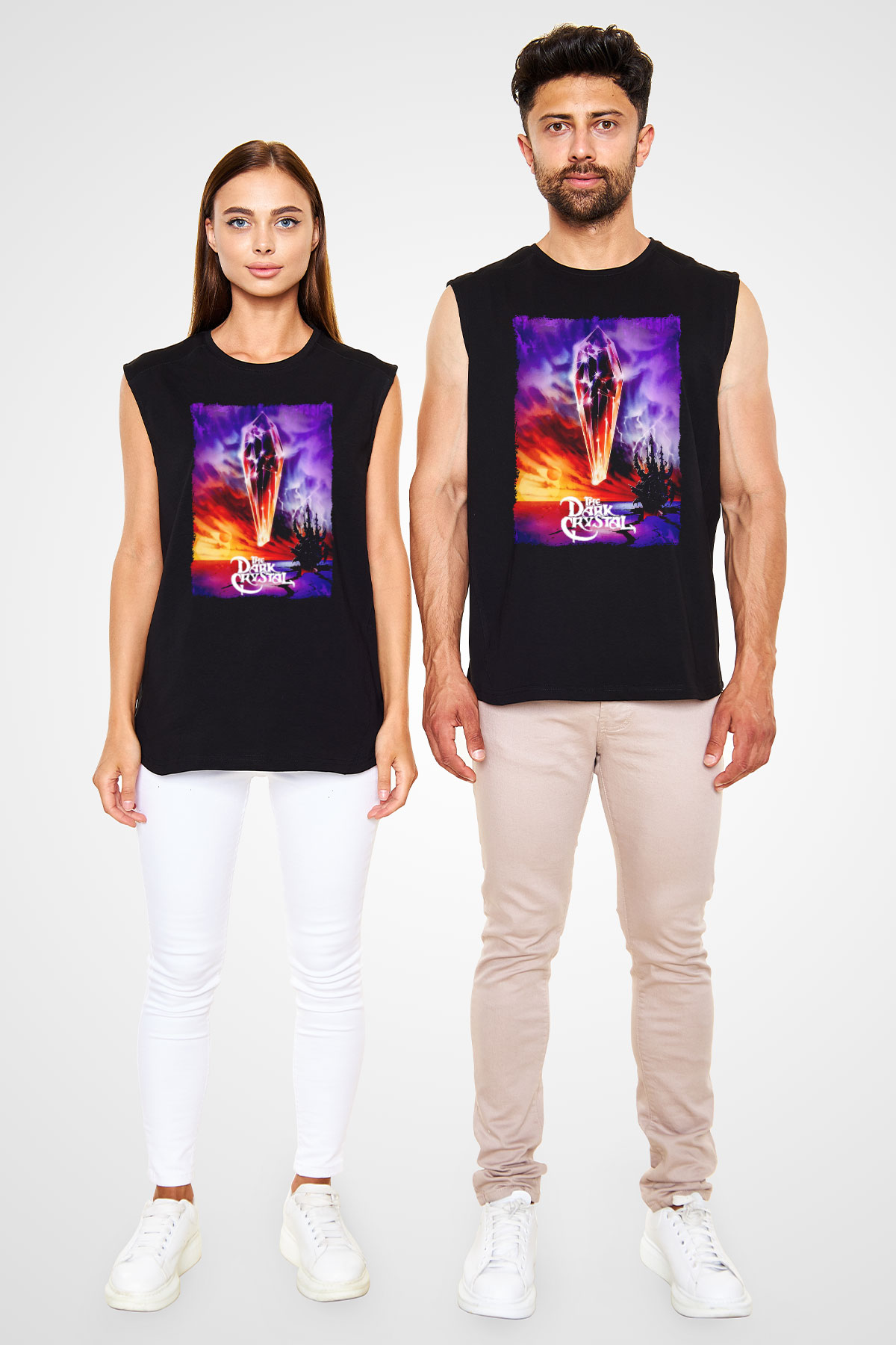 Dark Crystal Siyah Unisex  Kolsuz Tişört