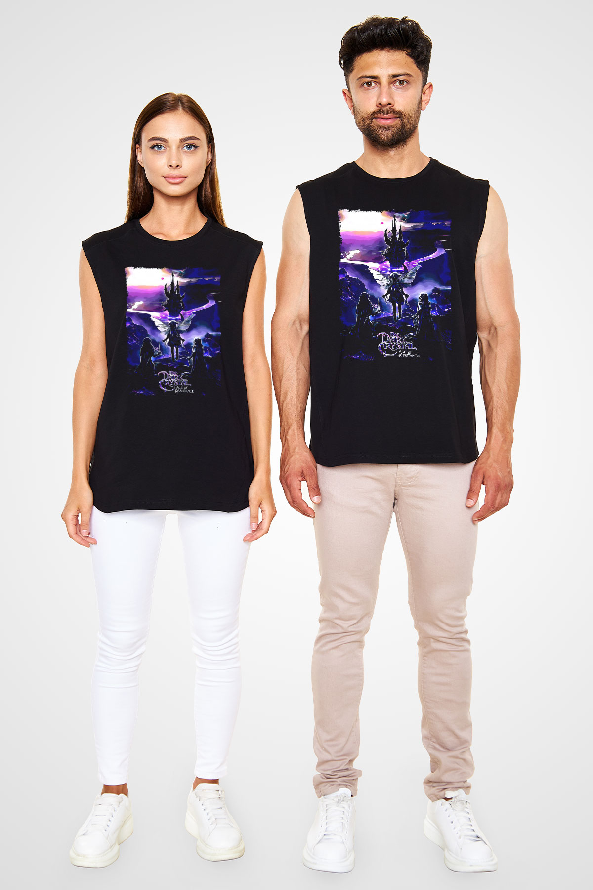 Dark Crystal Siyah Unisex  Kolsuz Tişört