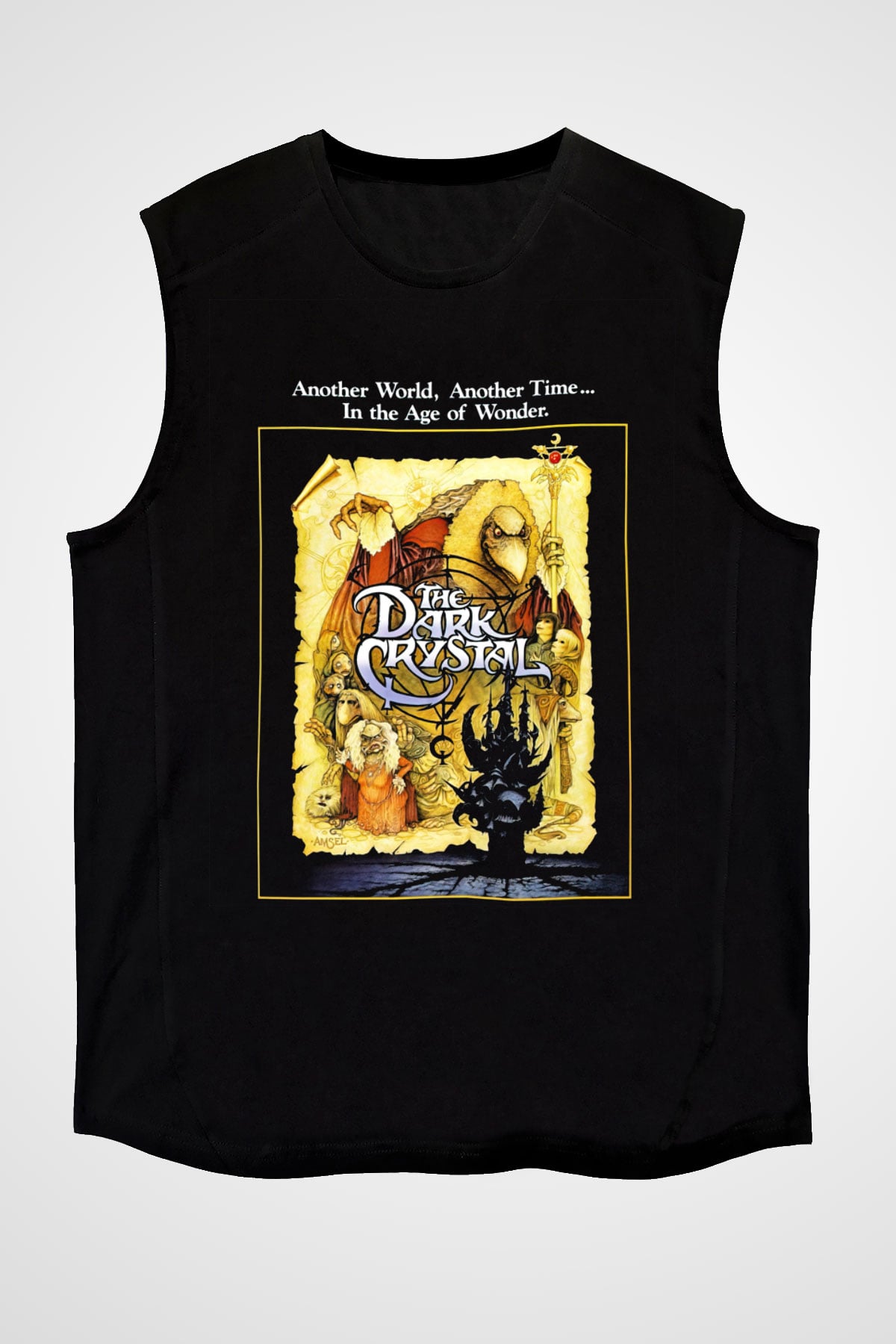 Dark Crystal Siyah Unisex Kolsuz Tişört