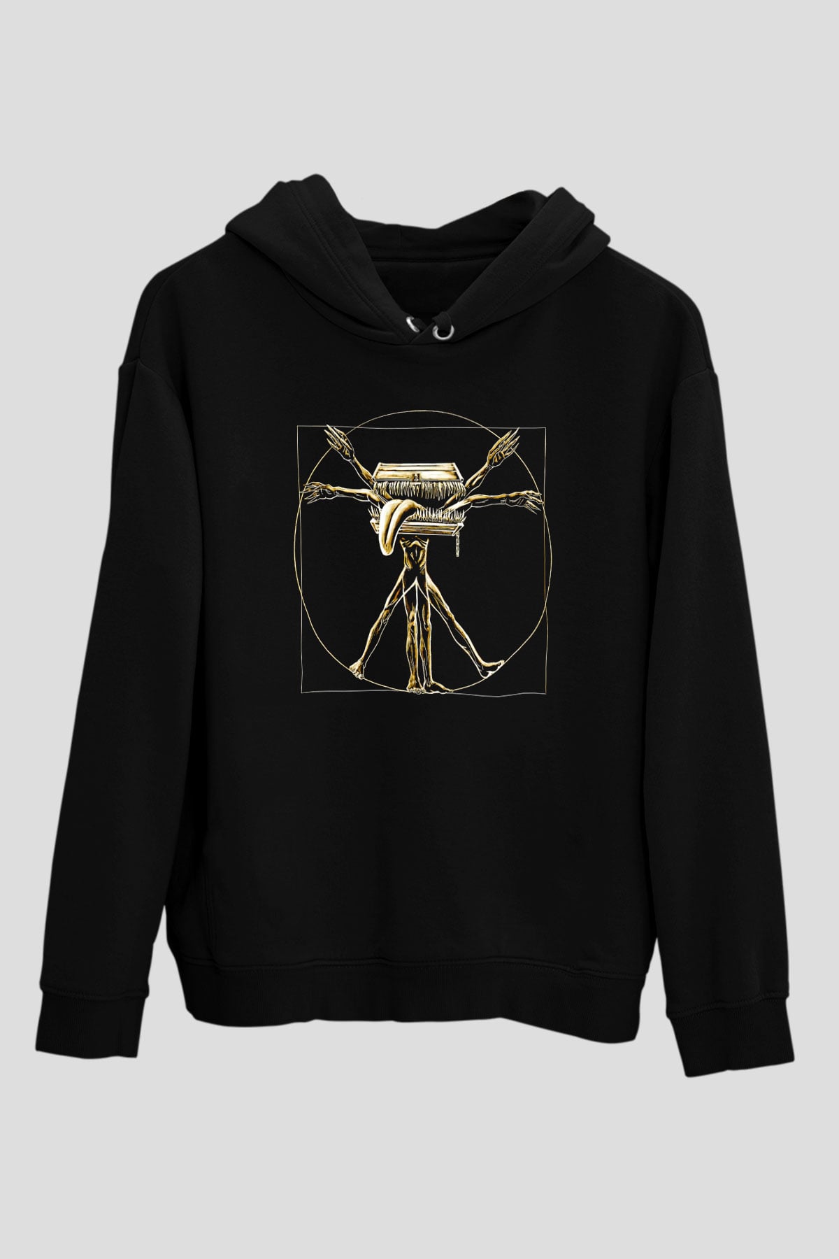 Dark Souls Baskılı Unisex Siyah Kapüşonlu Sweatshirt