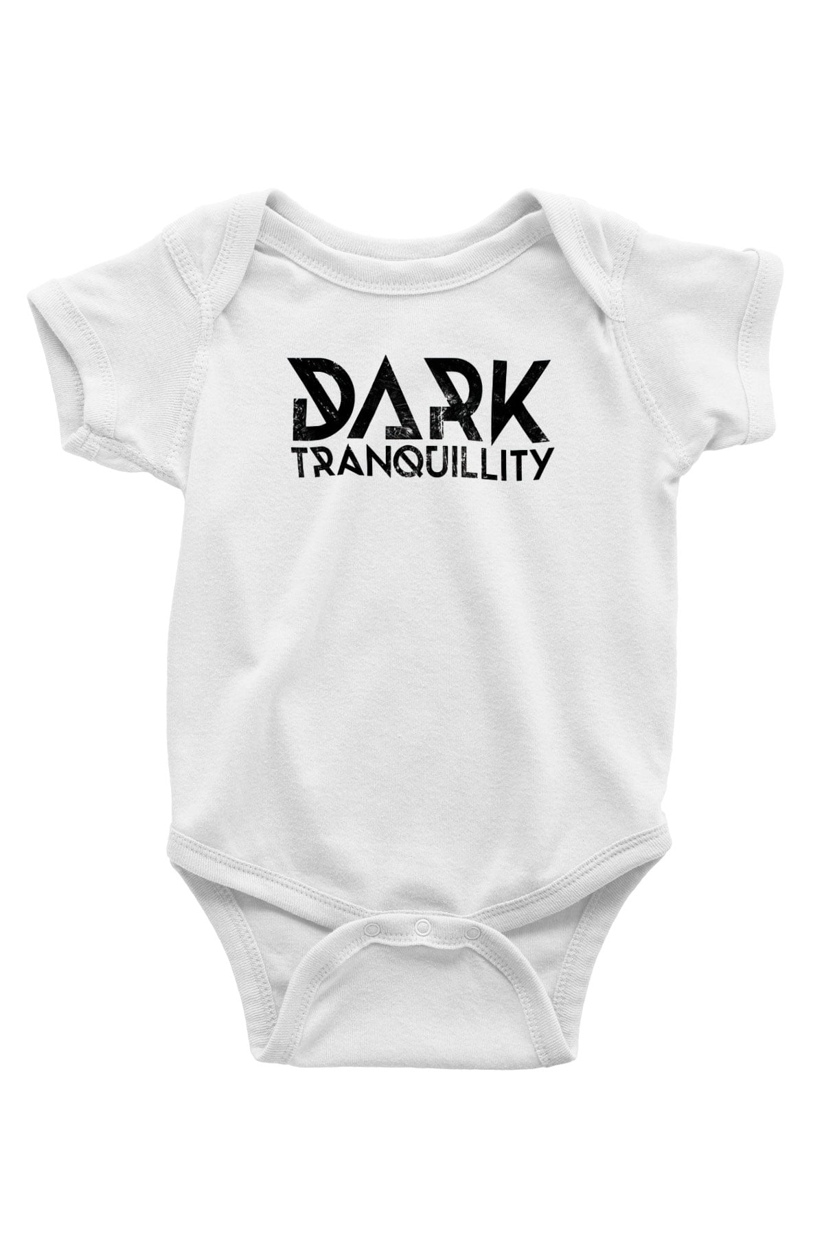 Dark Tranquillity Baskılı Beyaz Unisex Bebek Body - Zıbın