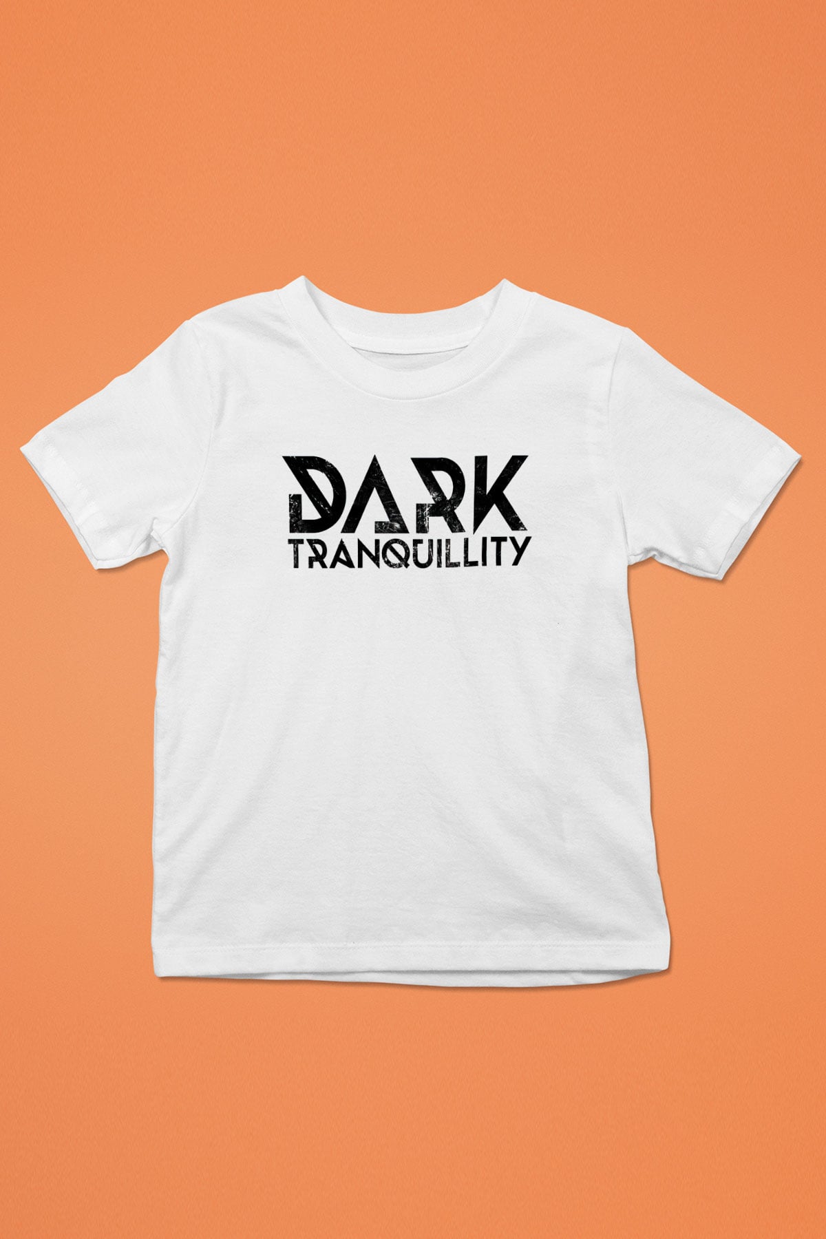 Dark Tranquillity Baskılı Beyaz Unisex Çocuk Tişört