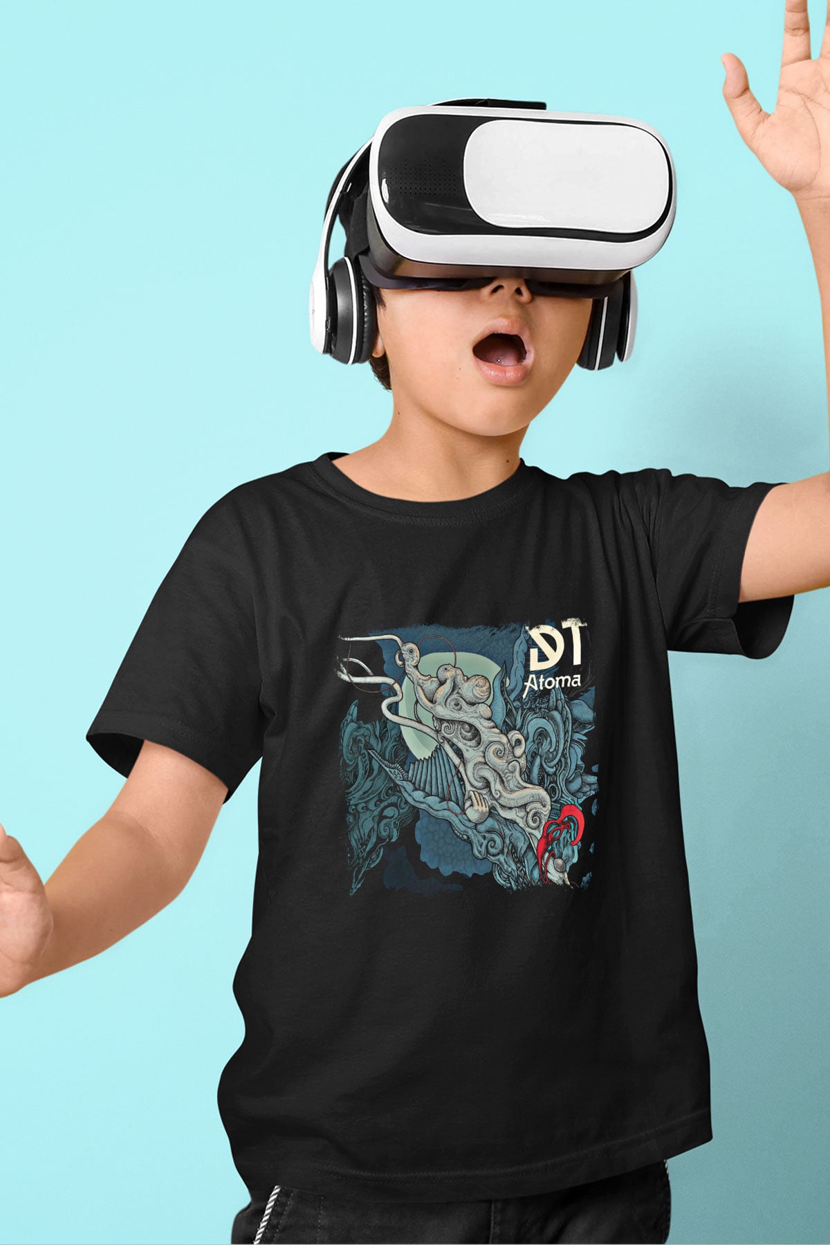 Dark Tranquillity Baskılı Unisex Siyah Çocuk Tişört