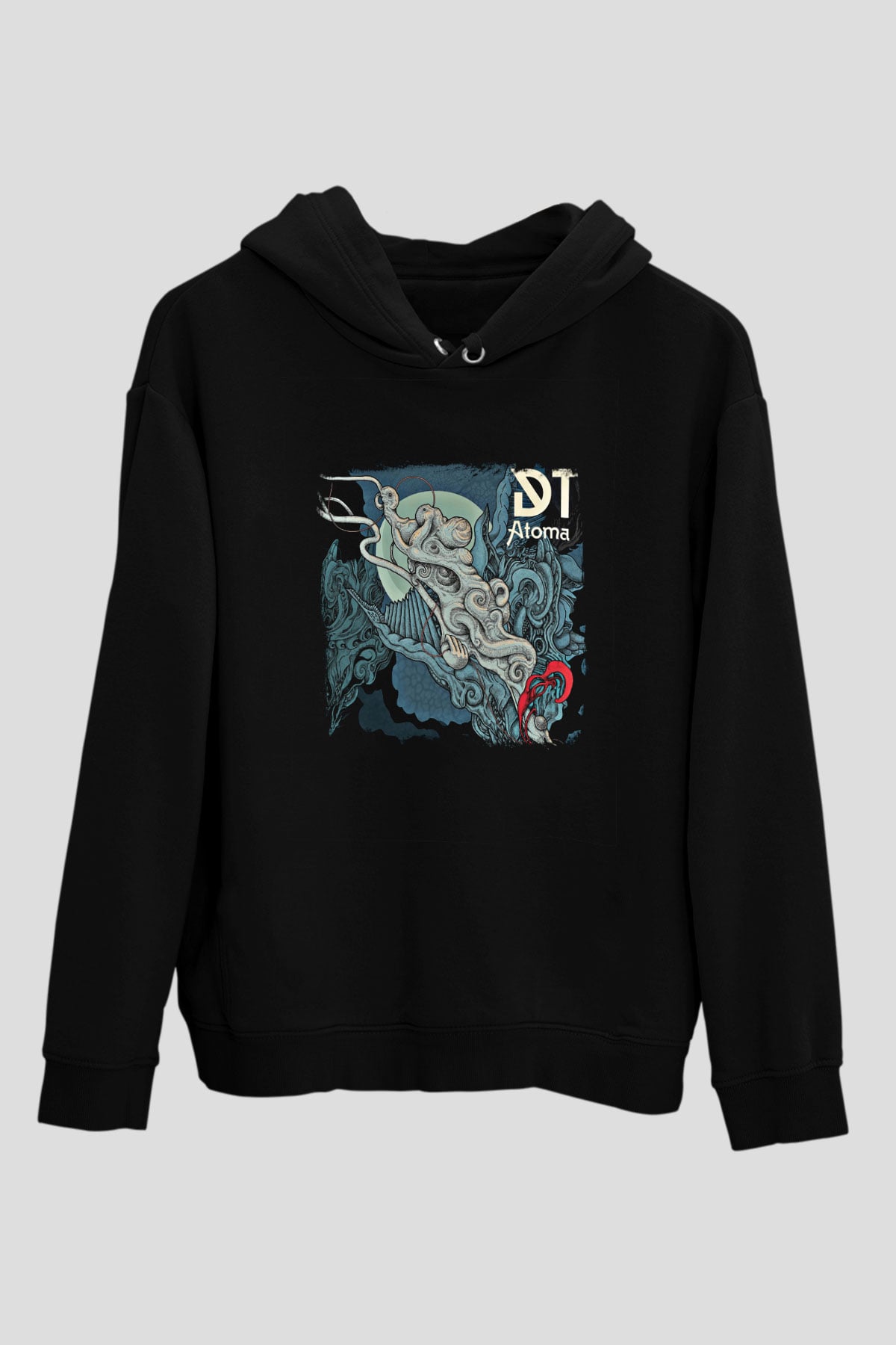 Dark Tranquillity Baskılı Unisex Siyah Hoodie